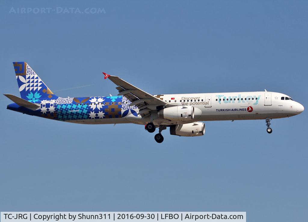 TC-JRG, 2007 Airbus A321-231 C/N 3283, Landing rwy 14R in special 'Turkey - Discover potential' c/s