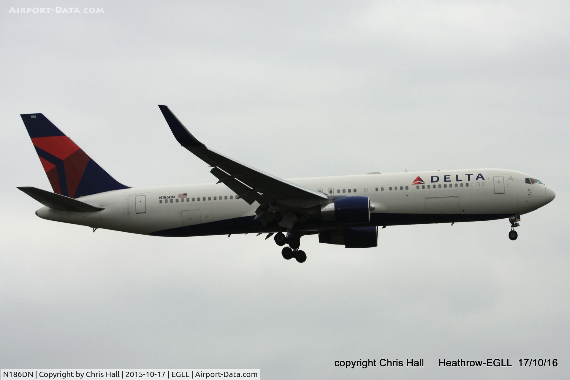 N186DN, 1995 Boeing 767-332 C/N 27962, Delta