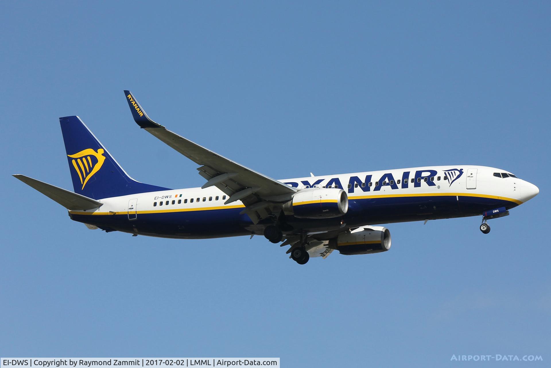 EI-DWS, 2007 Boeing 737-8AS C/N 33625, B737-800 EI-DWS Ryanair