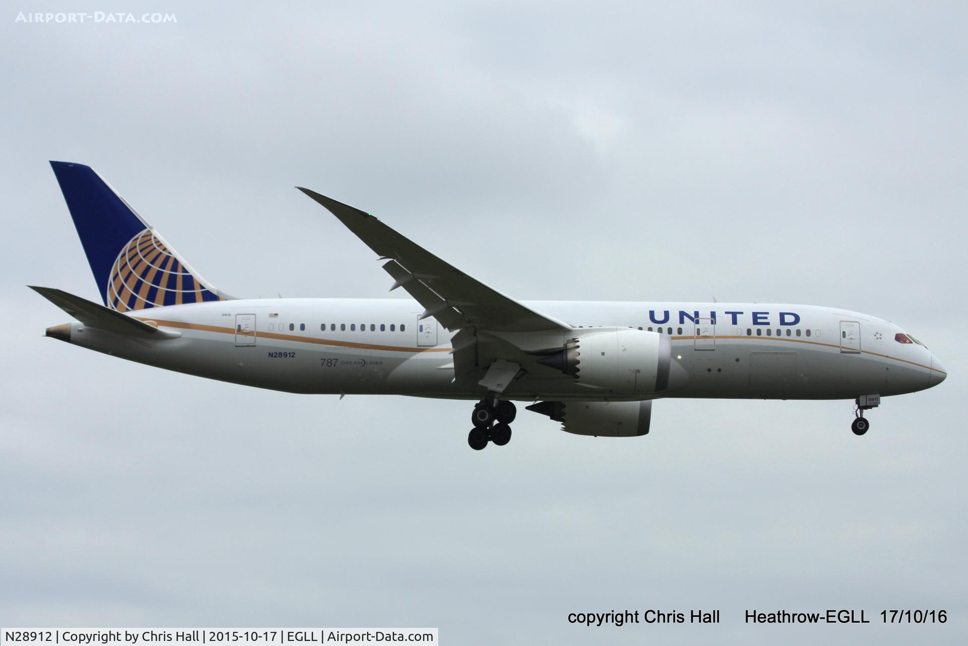N28912, 2014 Boeing 787-8 Dreamliner C/N 34828, United