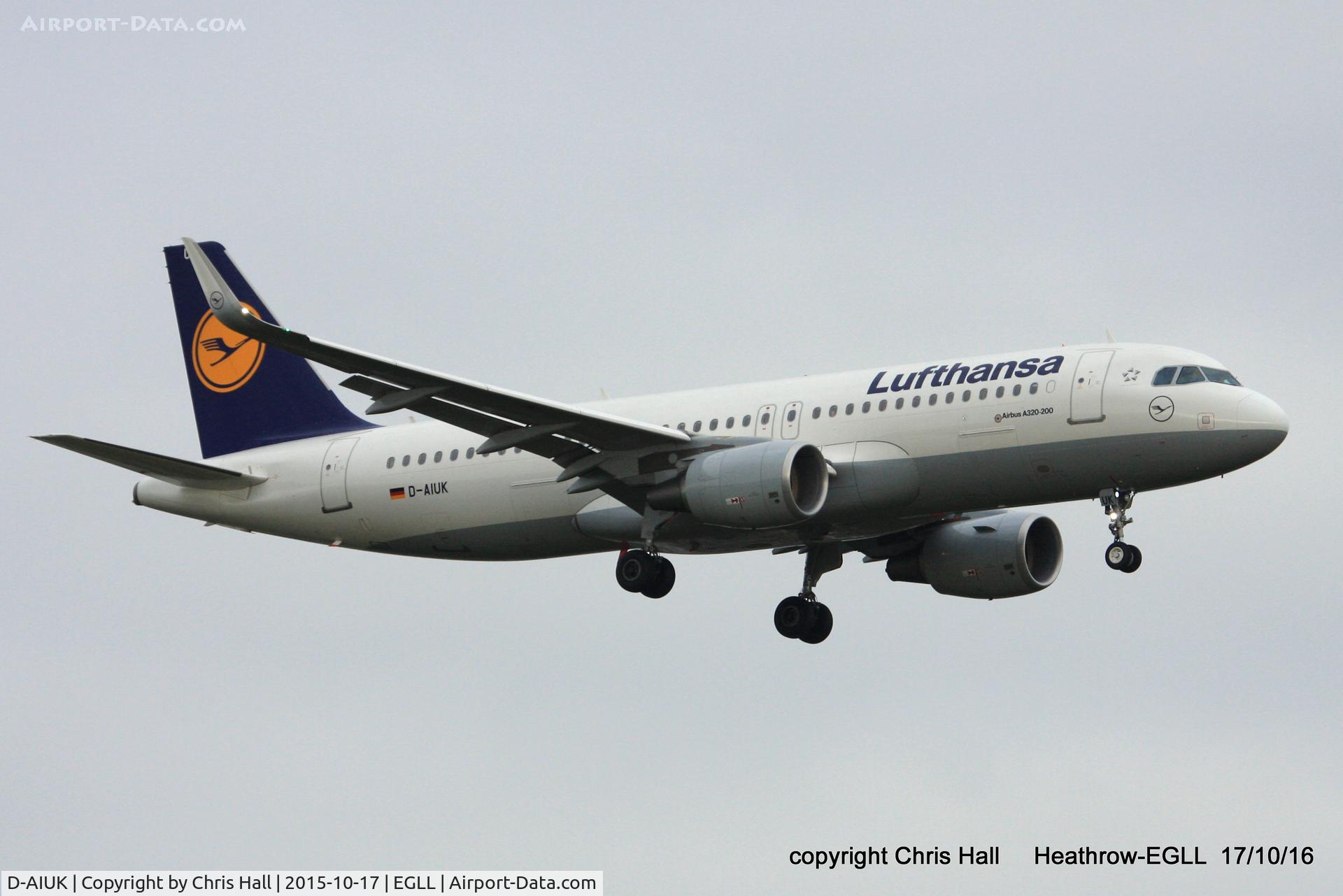 D-AIUK, 2015 Airbus A320-214 C/N 6423, Lufthansa