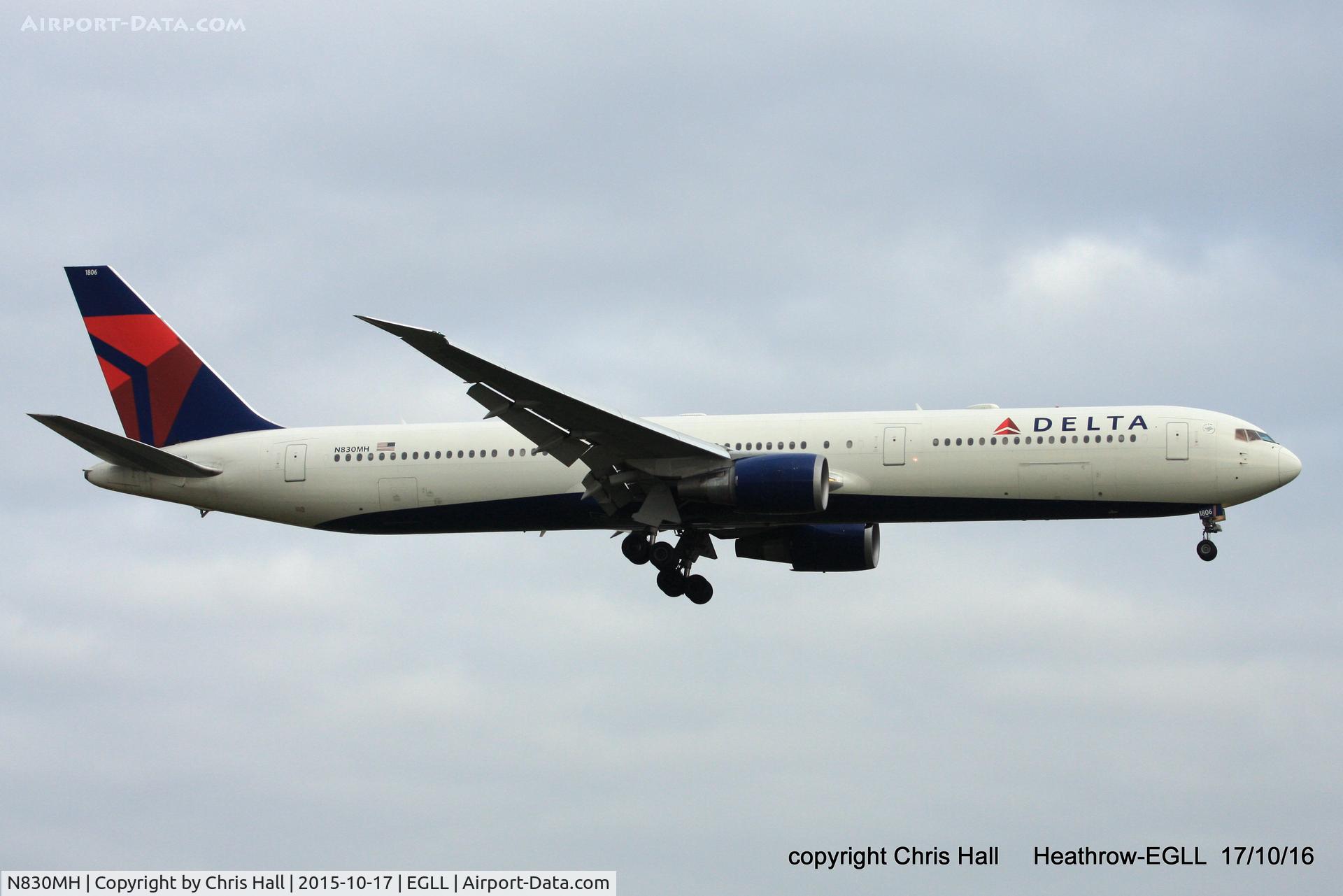 N830MH, 2000 Boeing 767-432/ER C/N 29701, Delta