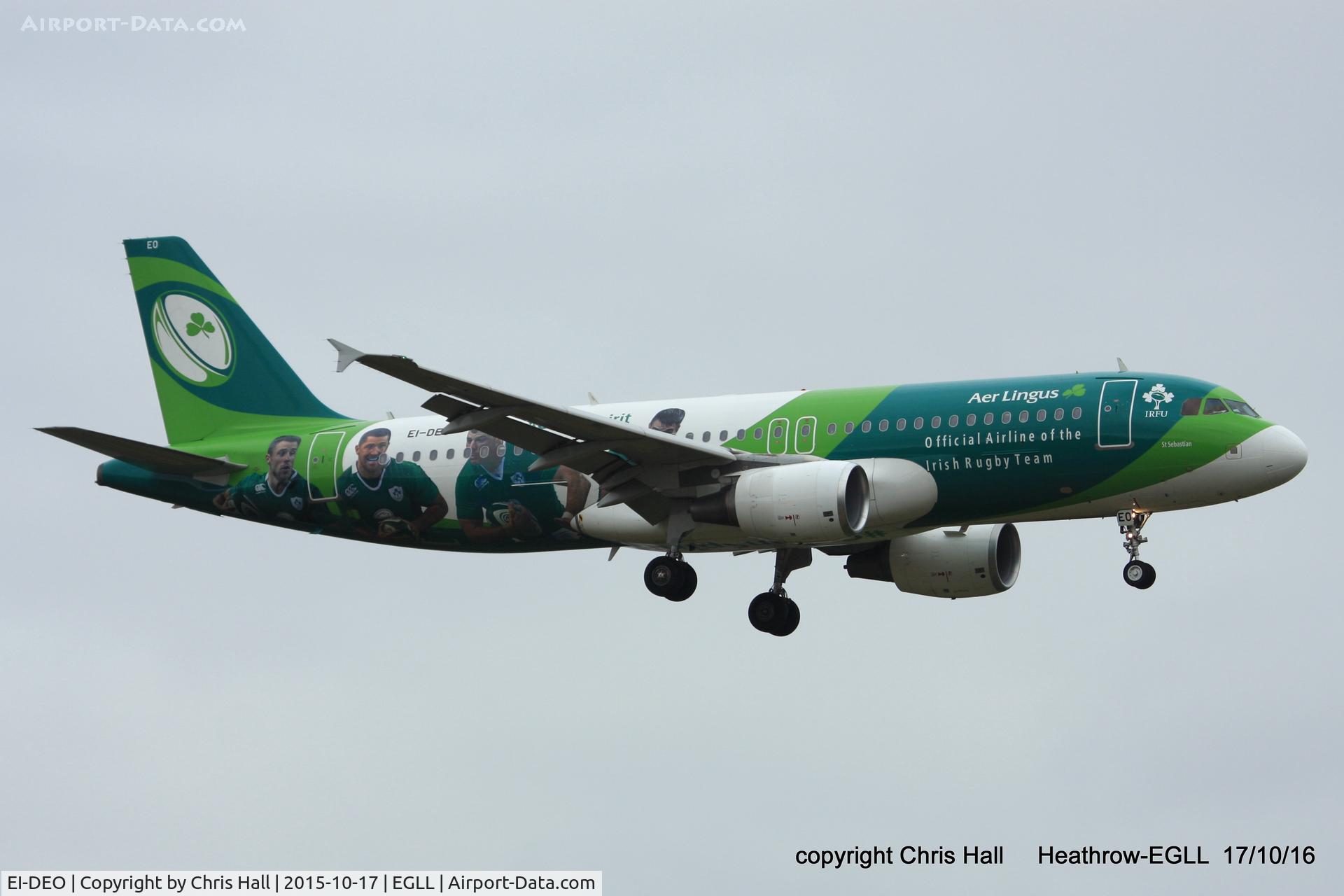EI-DEO, 2005 Airbus A320-214 C/N 2486, Aer Lingus Rugby scheme