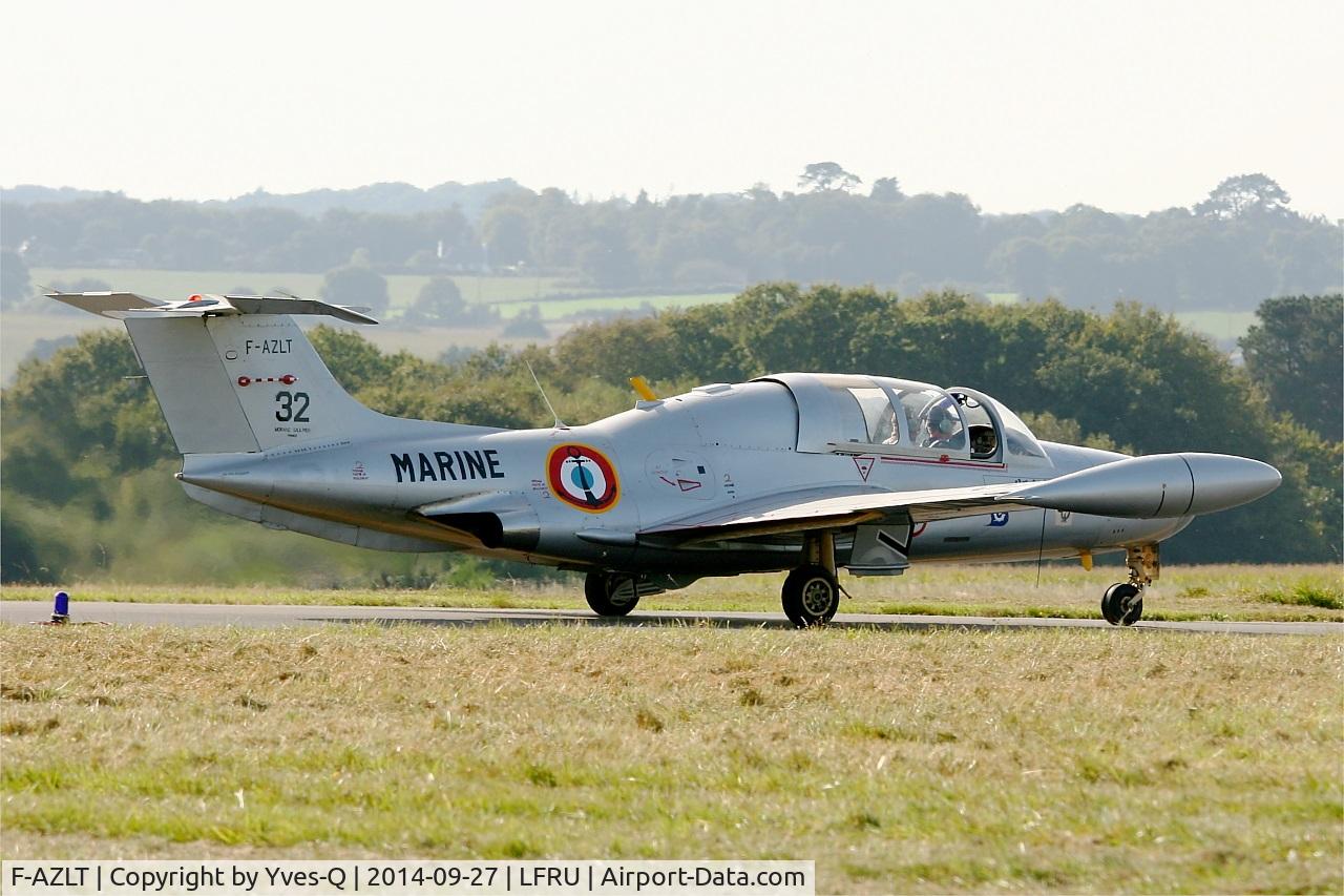 F-AZLT, 1958 Morane-Saulnier MS.760 Paris I C/N 32, Morane-Saulnier MS-760A, Taxiing, Morlaix-Ploujean airport (LFRU-MXN) air show in september 2014
