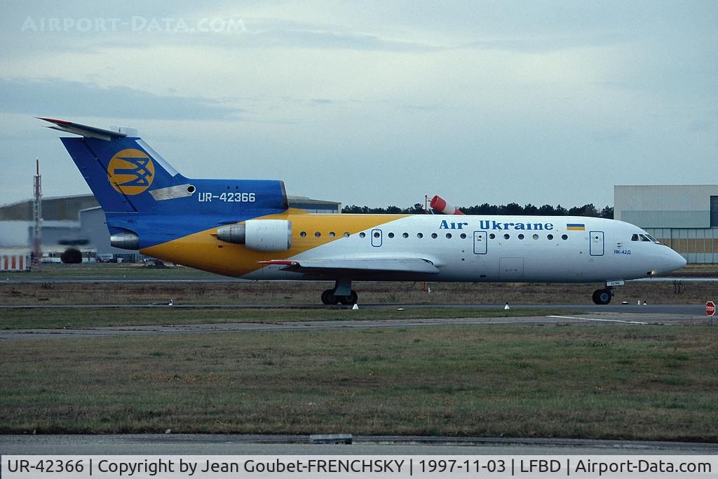 UR-42366, Yakovlev Yak-42D C/N 4520421814047, Air Ukraine (now DonbassAero)