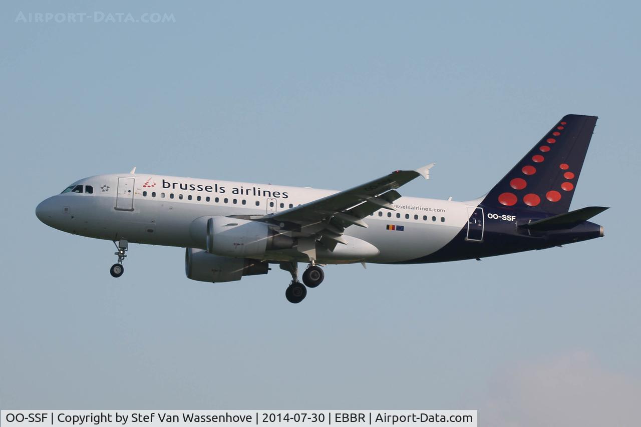 OO-SSF, 2006 Airbus A319-111 C/N 2763, Brussels International Airport.