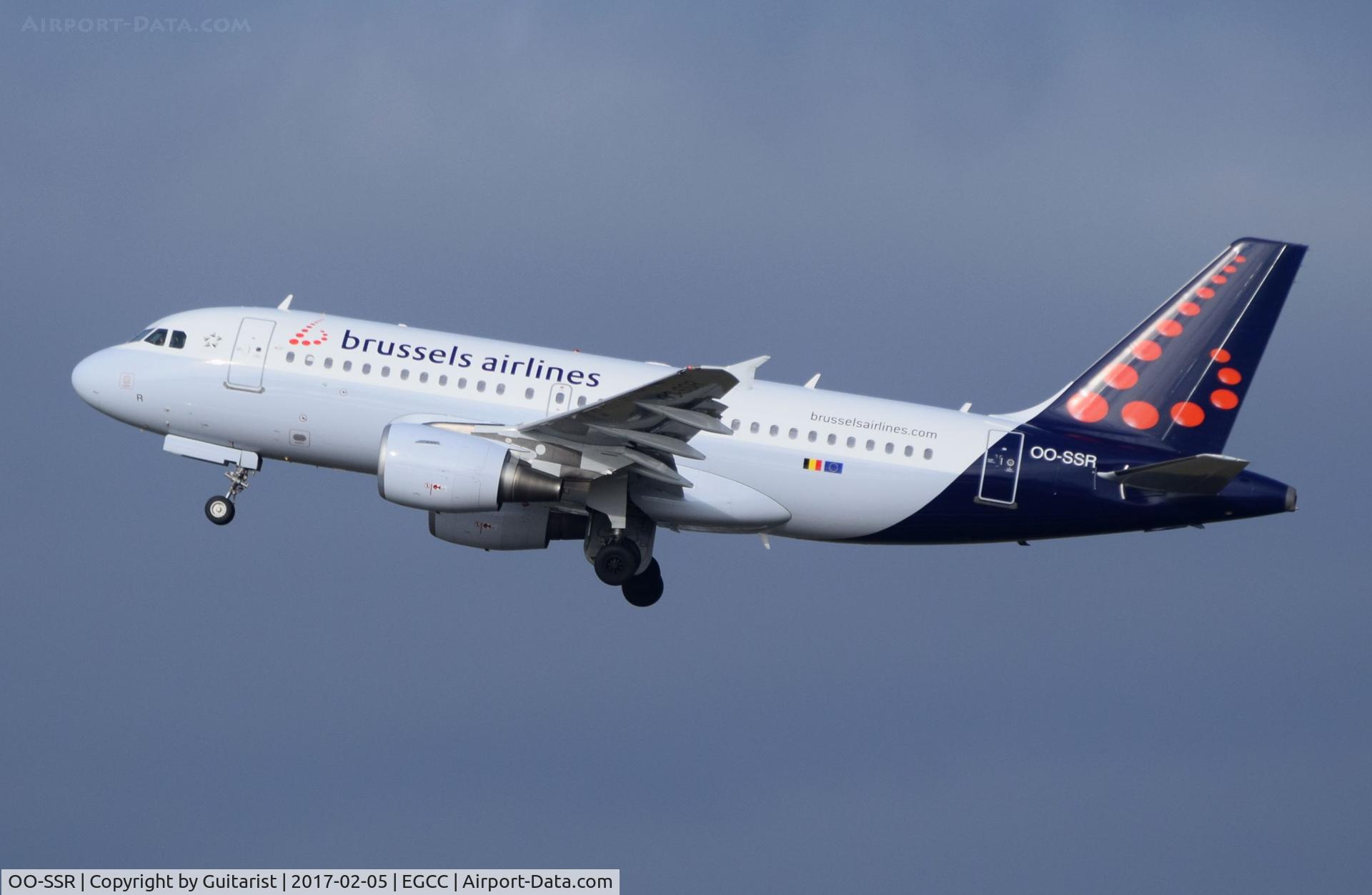 OO-SSR, 2010 Airbus A319-112 C/N 4275, At Manchester