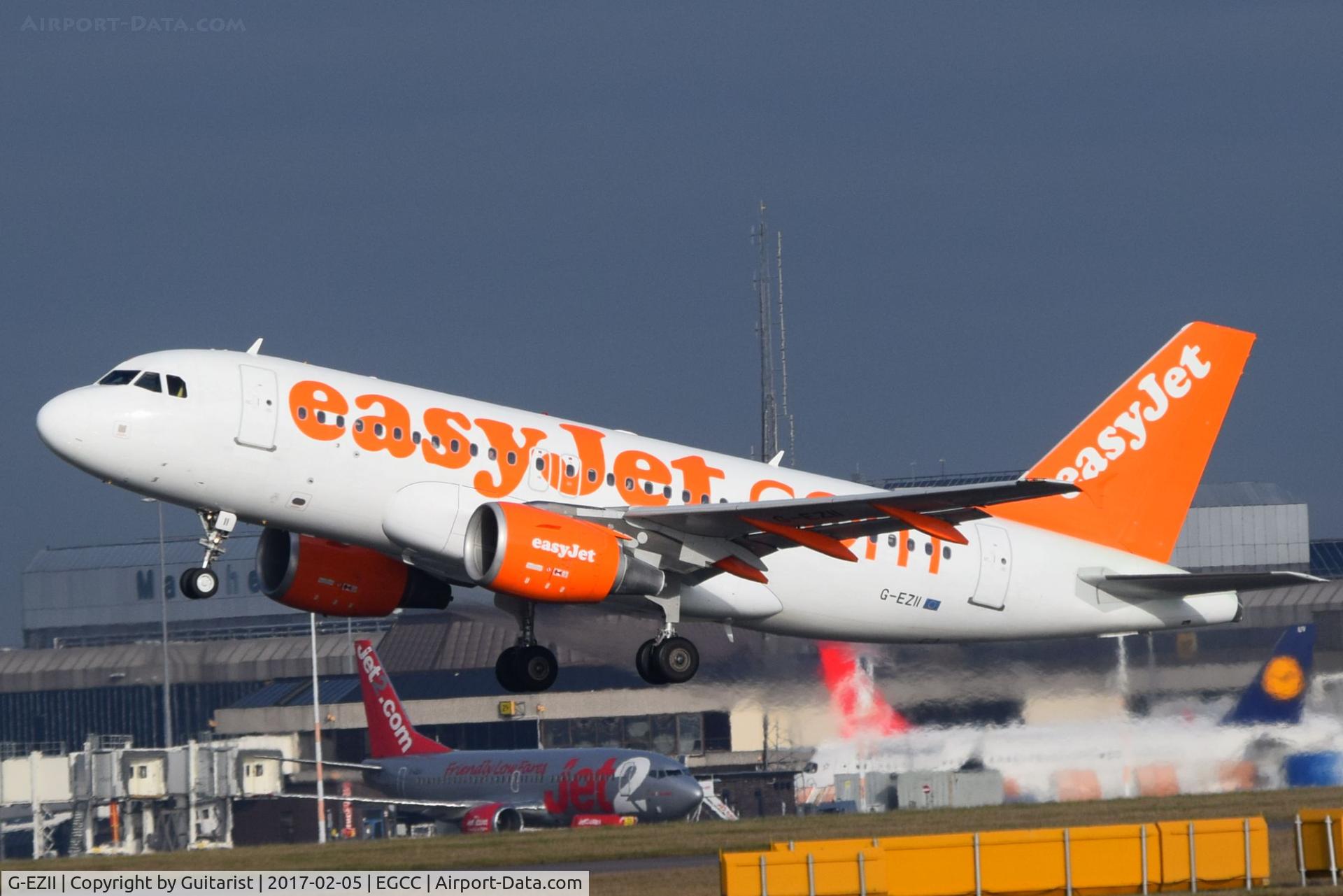G-EZII, 2005 Airbus A319-111 C/N 2471, At Manchester