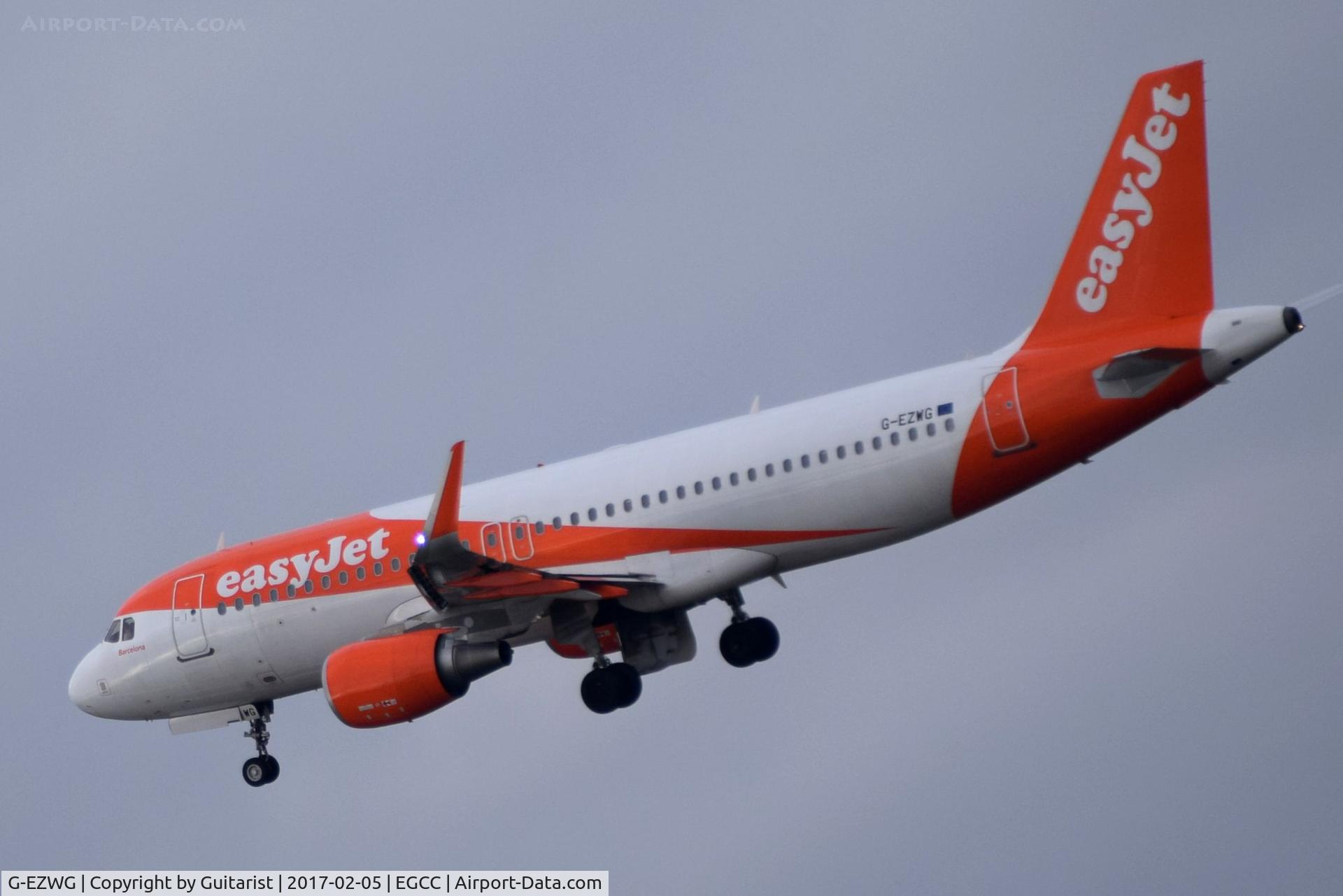 G-EZWG, 2012 Airbus A320-214 C/N 5318, At Manchester