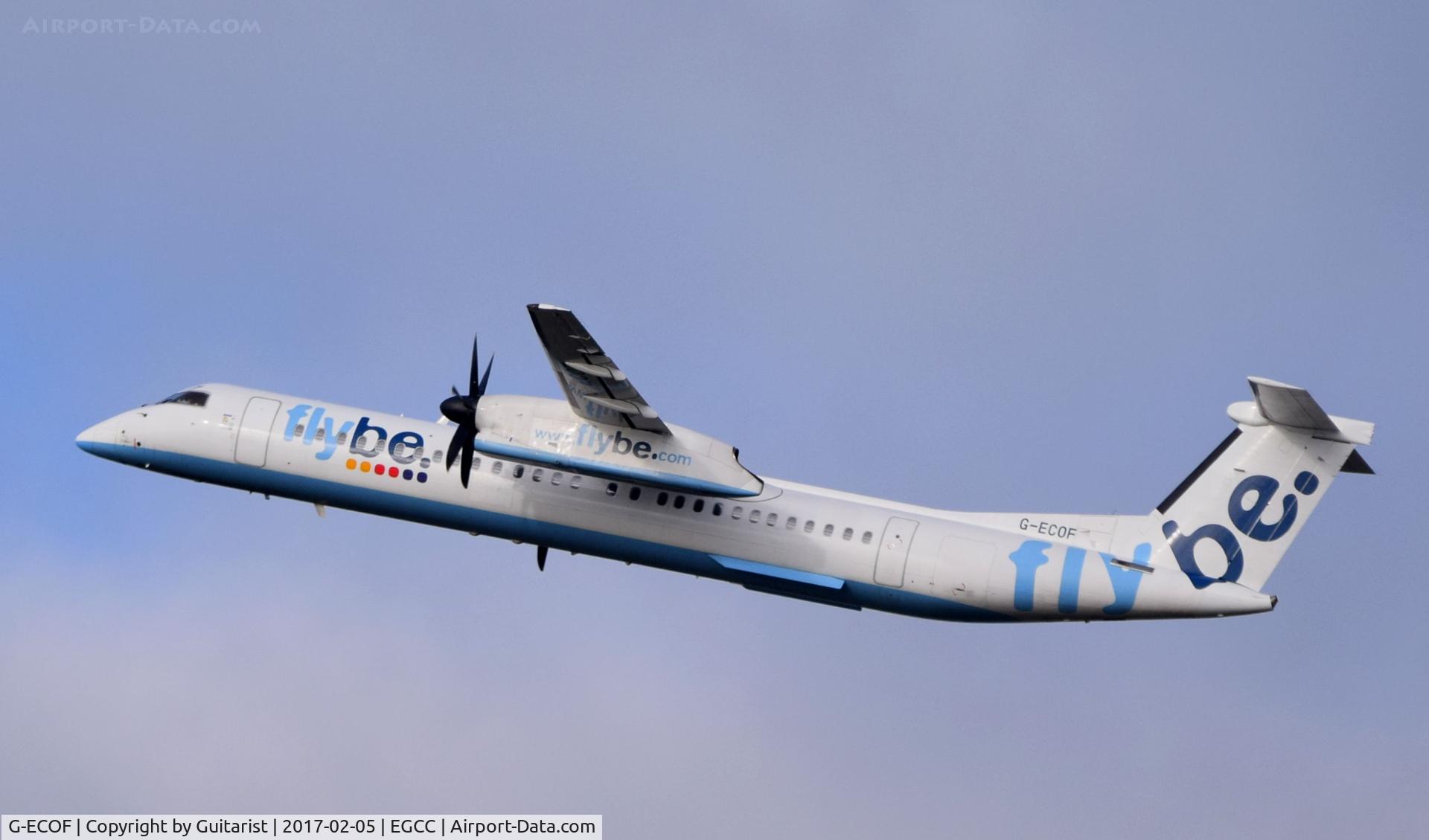 G-ECOF, 2008 De Havilland Canada DHC-8-402Q Dash 8 C/N 4216, At Manchester