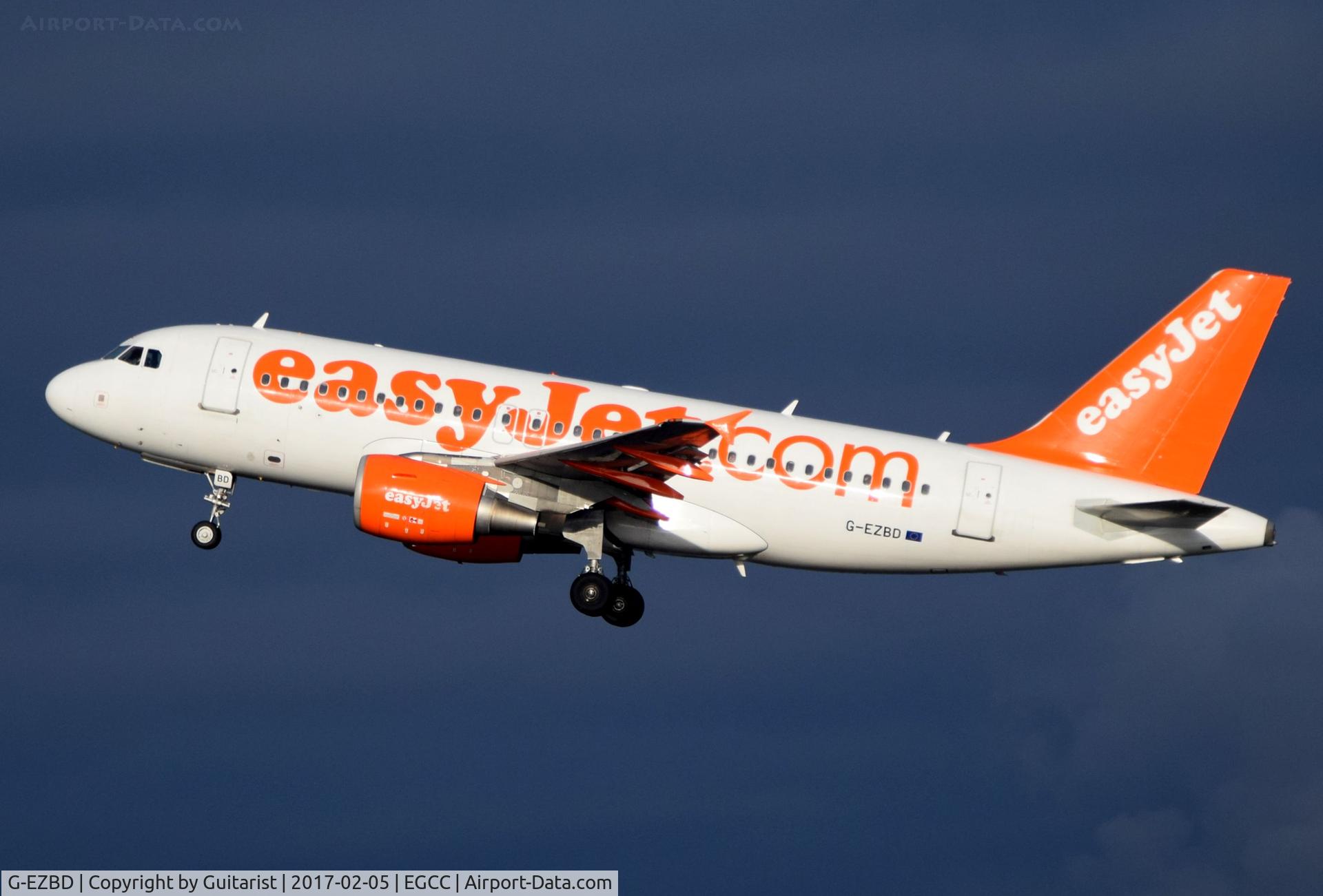 G-EZBD, 2006 Airbus A319-111 C/N 2873, At Manchester