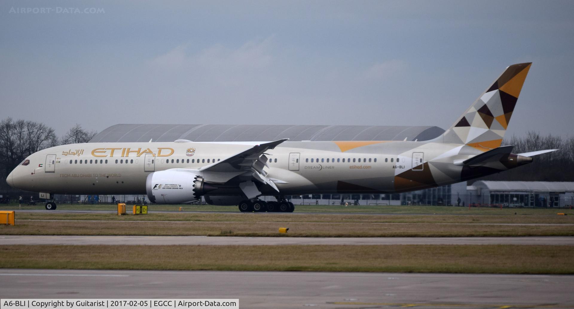 A6-BLI, 2016 Boeing 787-9 Dreamliner Dreamliner C/N 39655, At Manchester