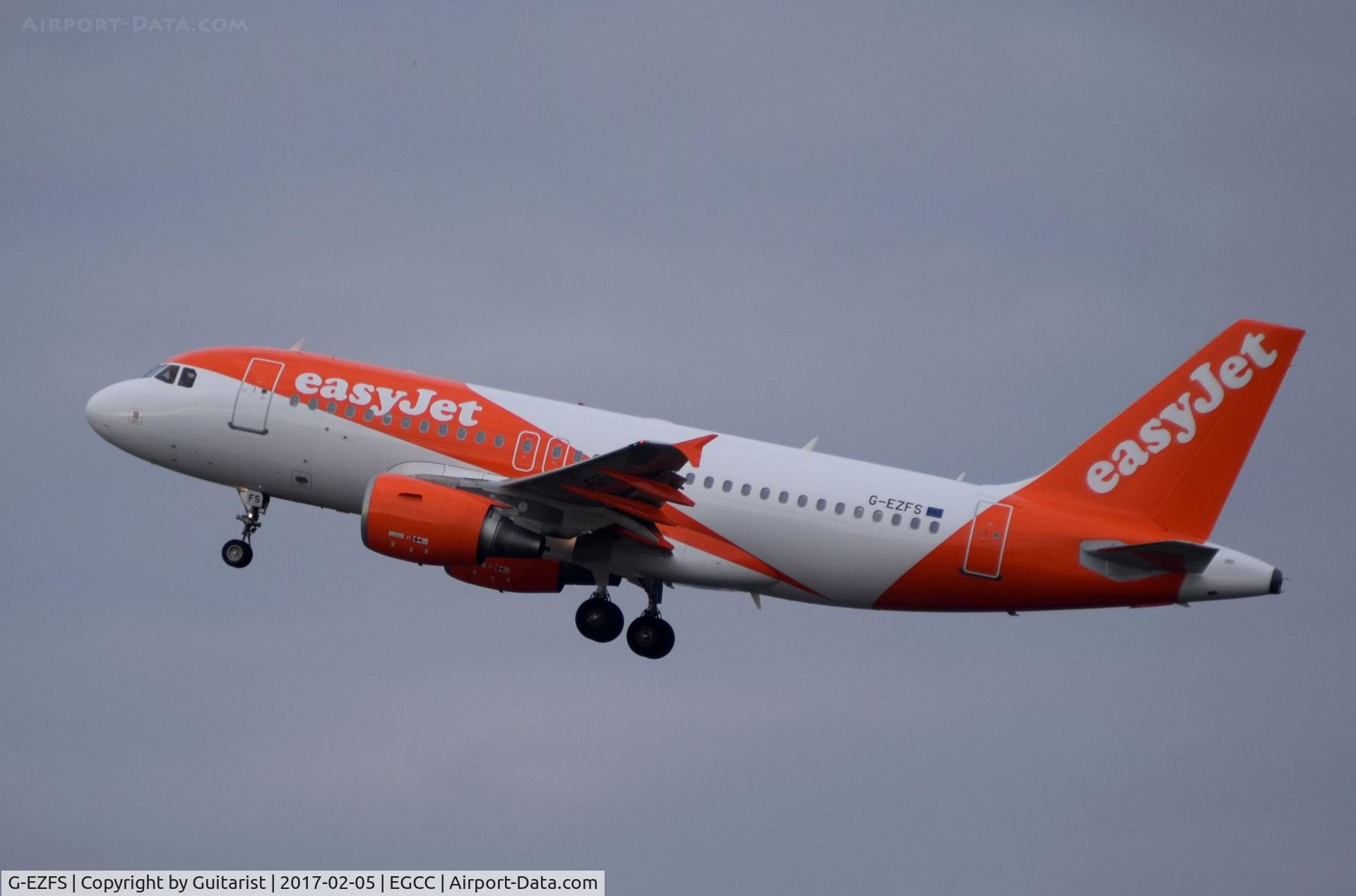 G-EZFS, 2009 Airbus A319-111 C/N 4129, At Manchester