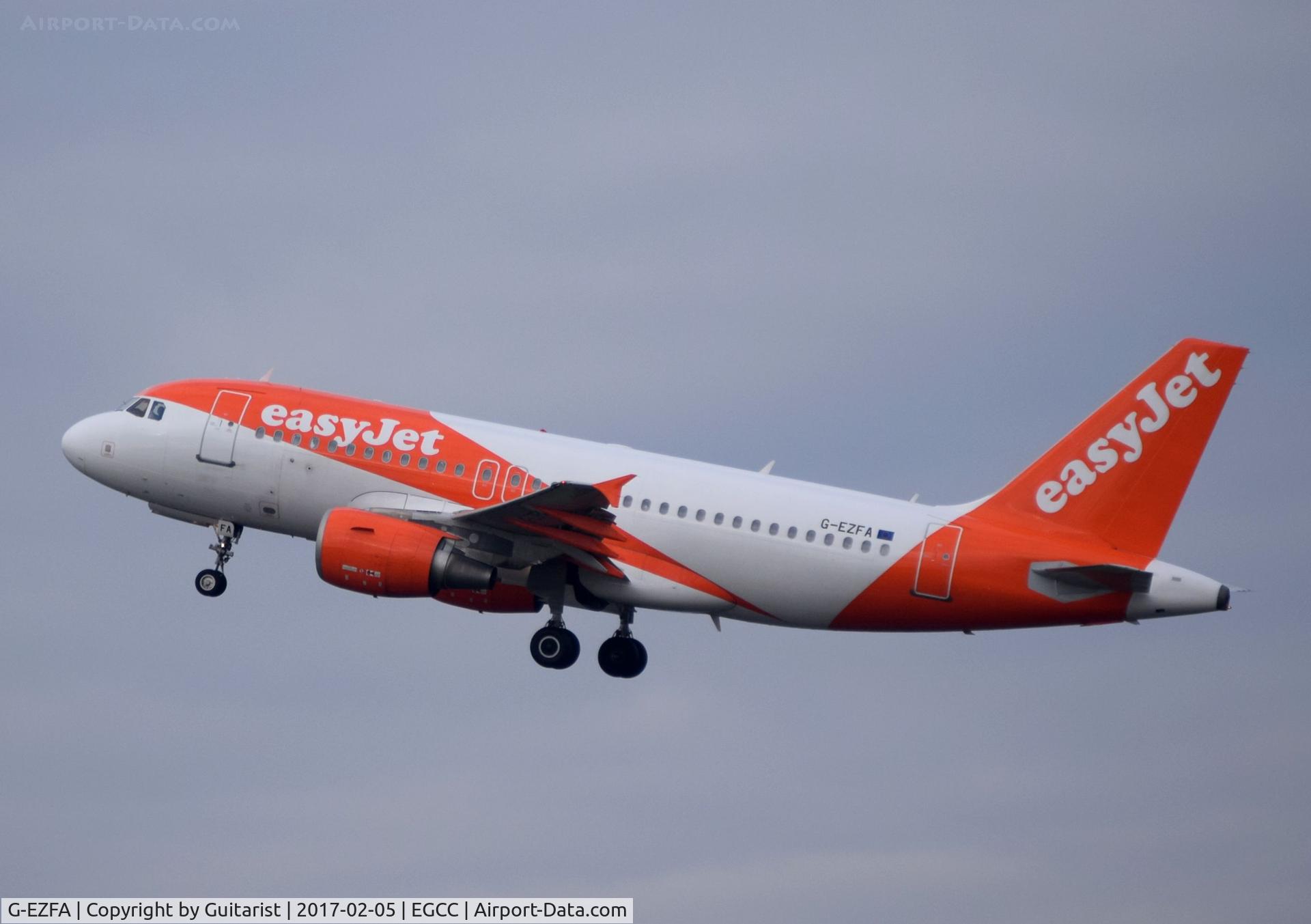 G-EZFA, 2009 Airbus A319-111 C/N 3788, At Manchester