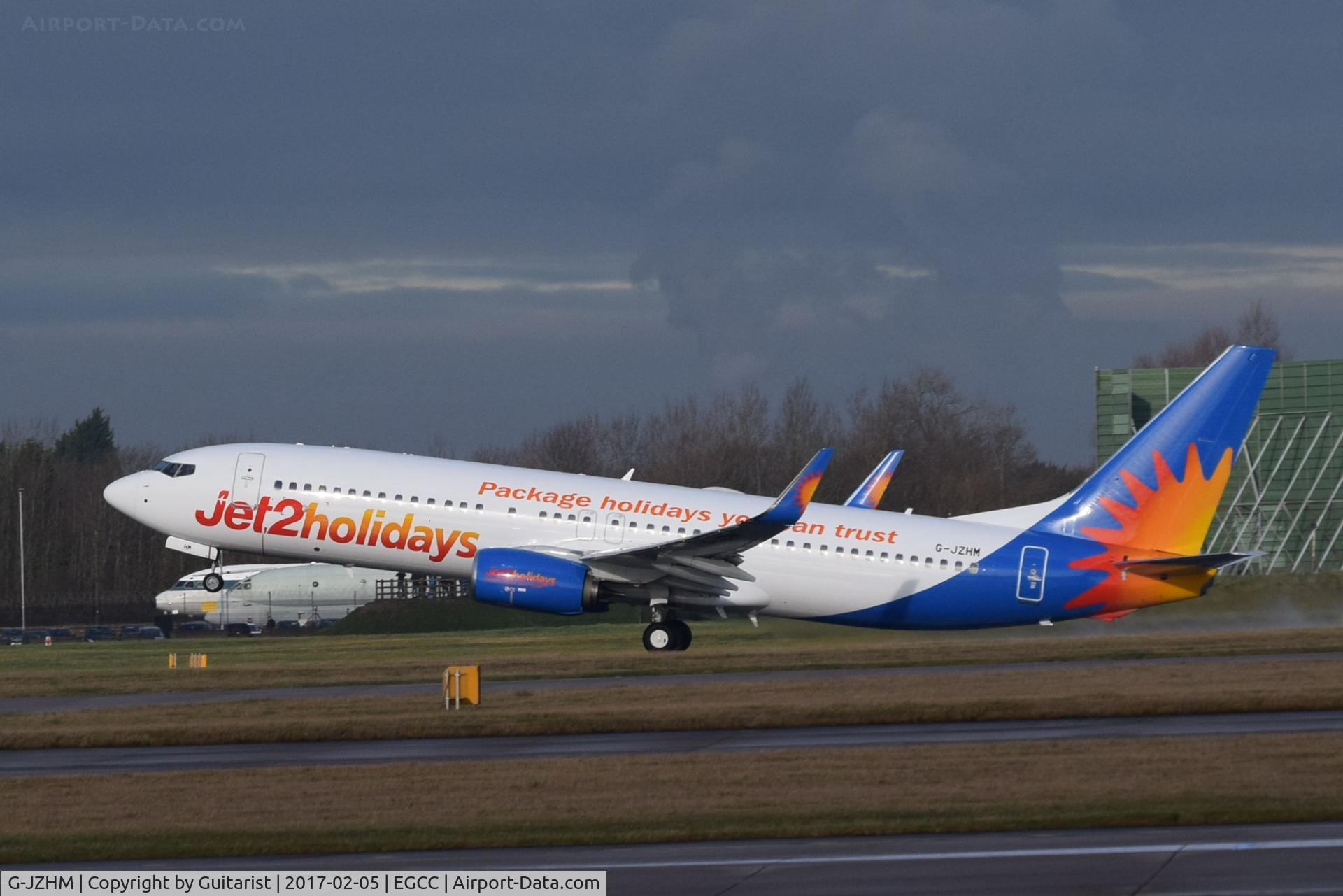 G-JZHM, 2016 Boeing 737-8MG C/N 63570, At Manchester