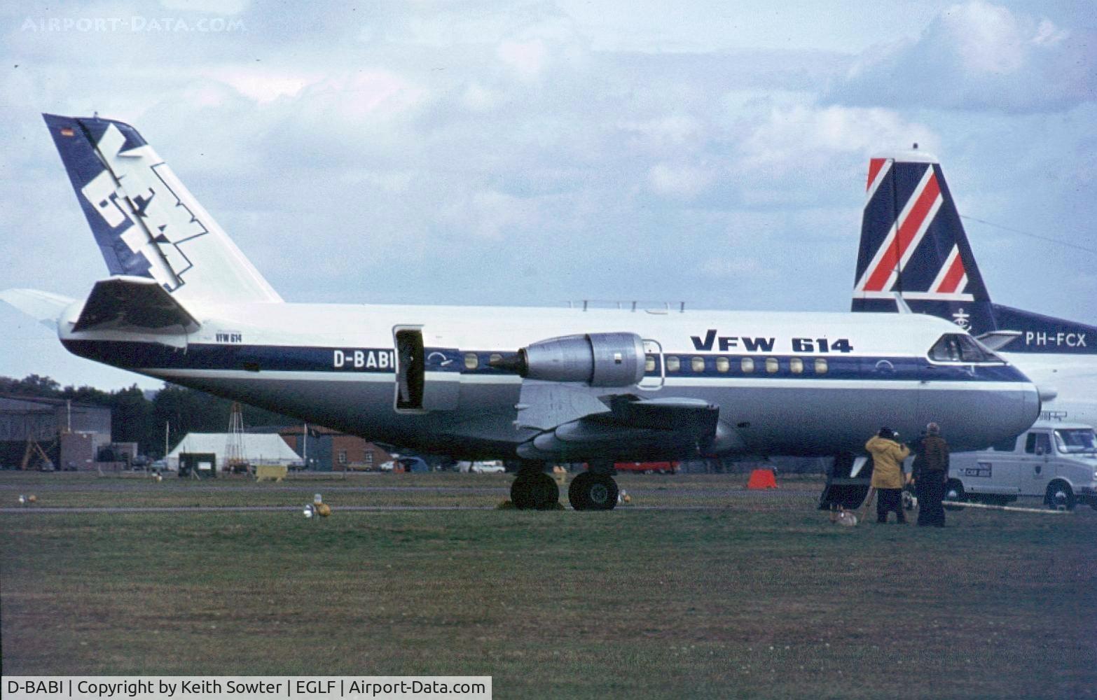 D-BABI, VFW-Fokker VFW-614 C/N G09, Farnborough Air Show
