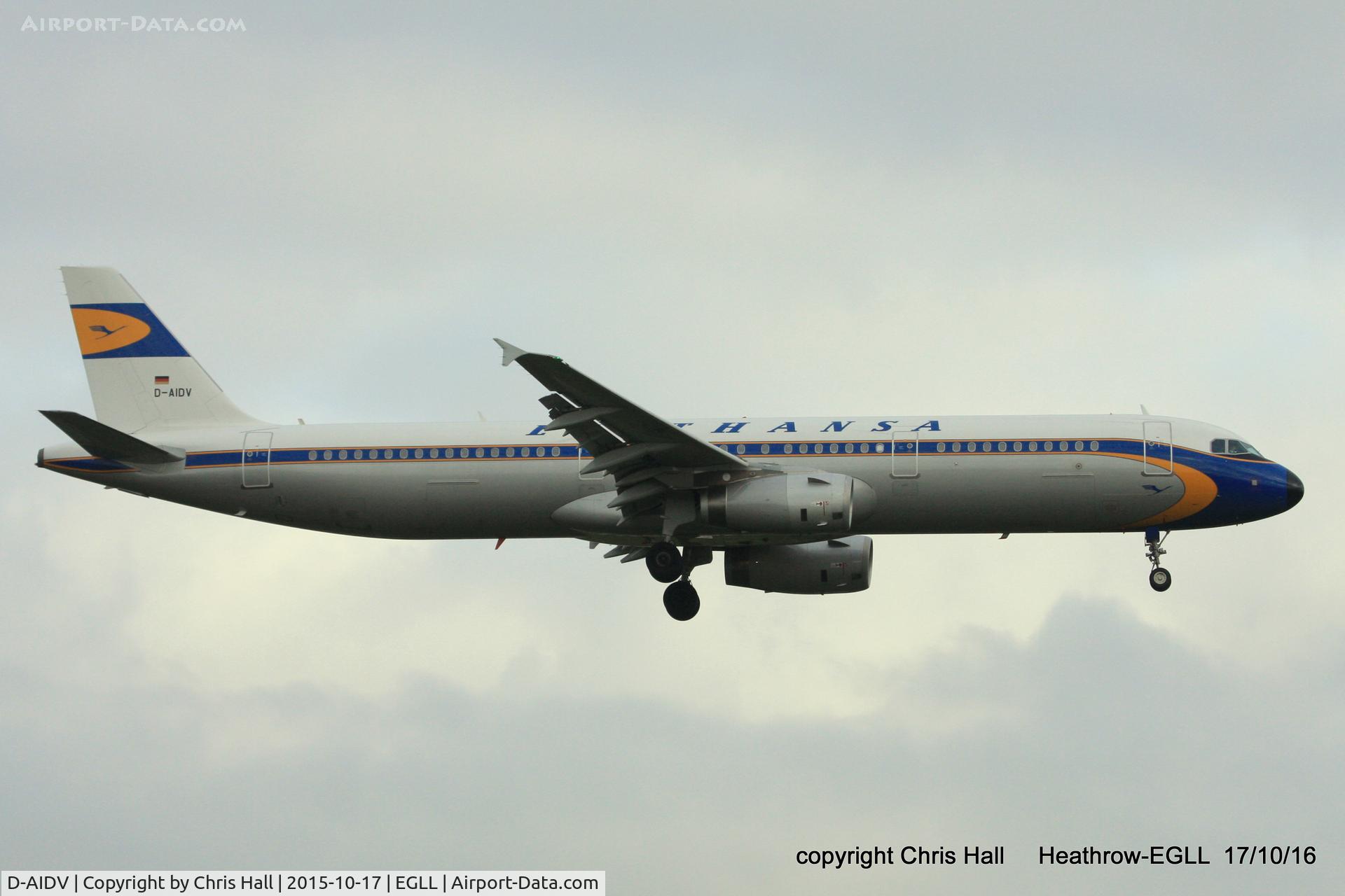 D-AIDV, 2012 Airbus A321-231 C/N 5413, Lufthansa retro