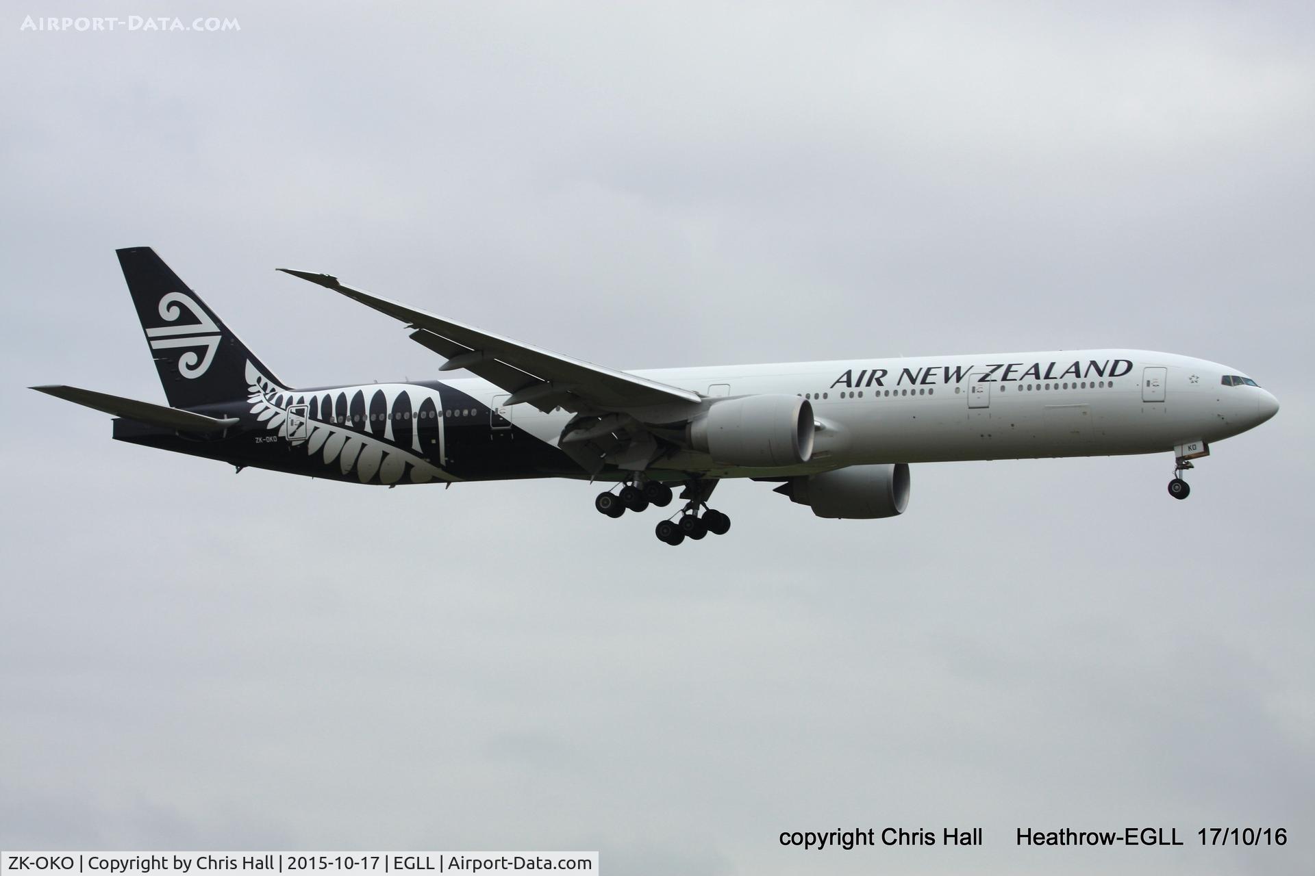 ZK-OKO, 2011 Boeing 777-306/ER C/N 38407, Air New Zealand
