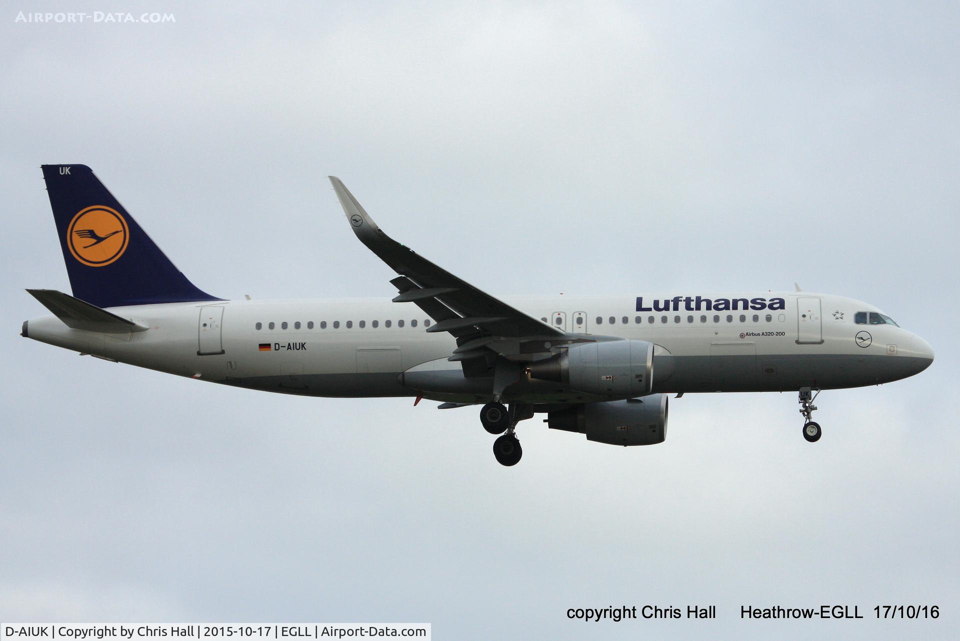 D-AIUK, 2015 Airbus A320-214 C/N 6423, Lufthansa