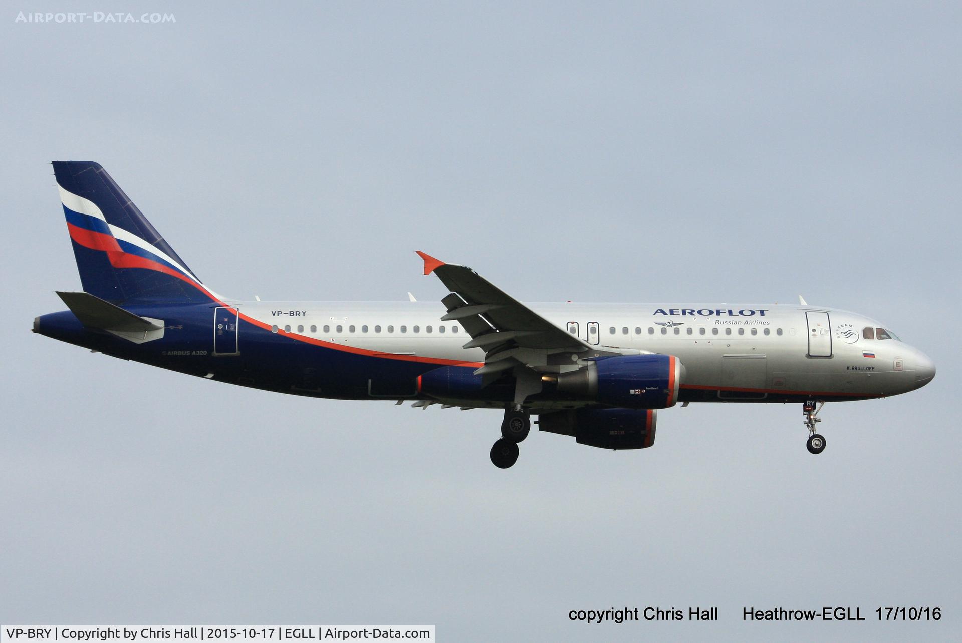 VP-BRY, 2007 Airbus A320-214 C/N 3052, Aeroflot