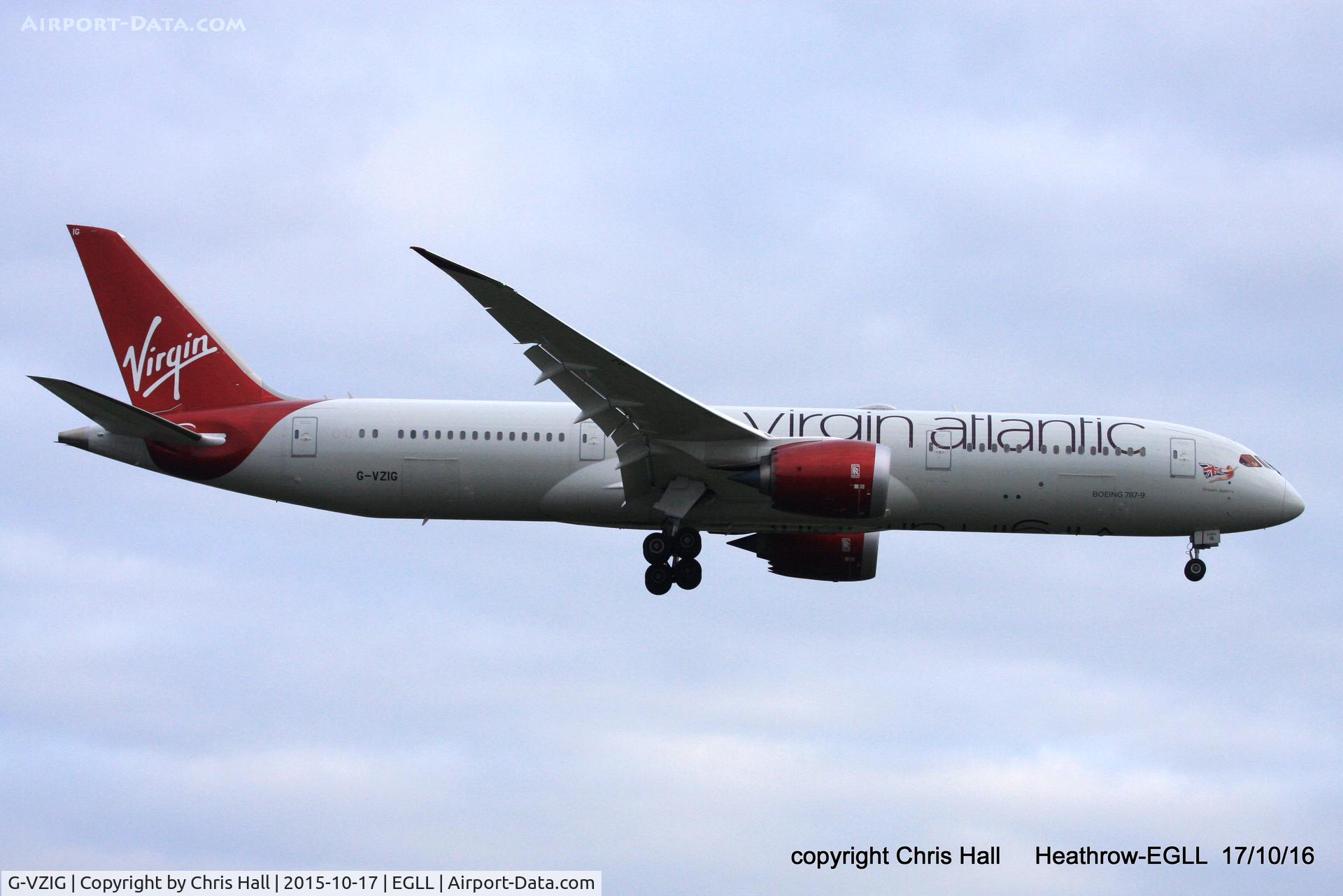 G-VZIG, 2015 Boeing 787-9 Dreamliner Dreamliner C/N 37969, Virgin Atlantic