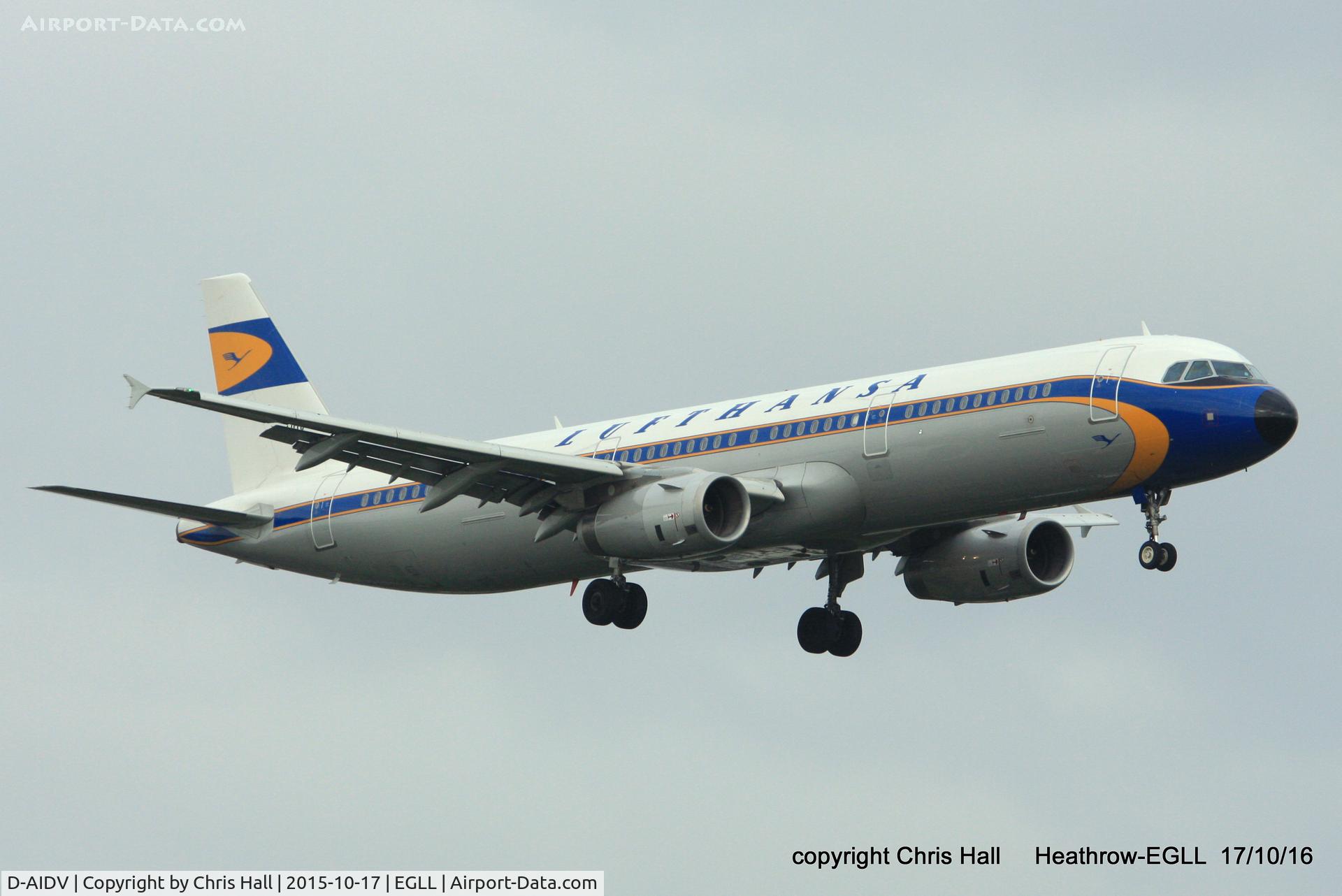 D-AIDV, 2012 Airbus A321-231 C/N 5413, Lufthansa retro