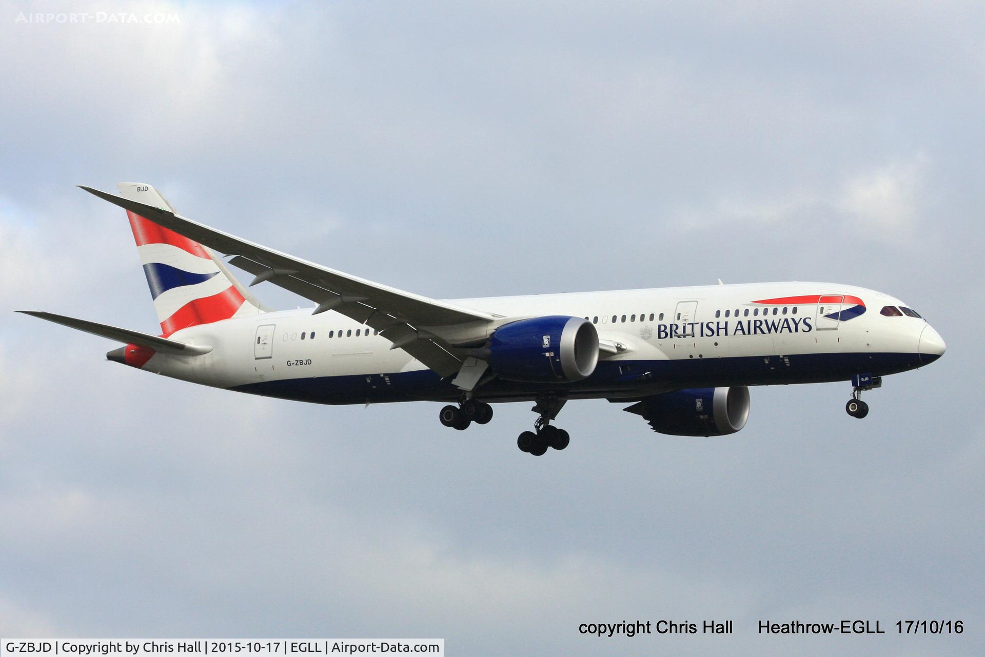 G-ZBJD, 2013 Boeing 787-8 Dreamliner C/N 38619, British Airways