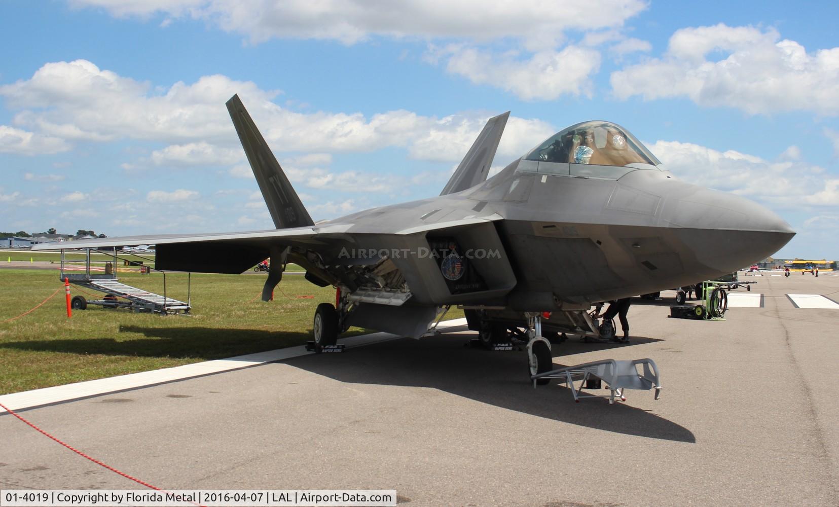 01-4019, 2001 Lockheed Martin F-22A Raptor C/N 645-4019, F-22A