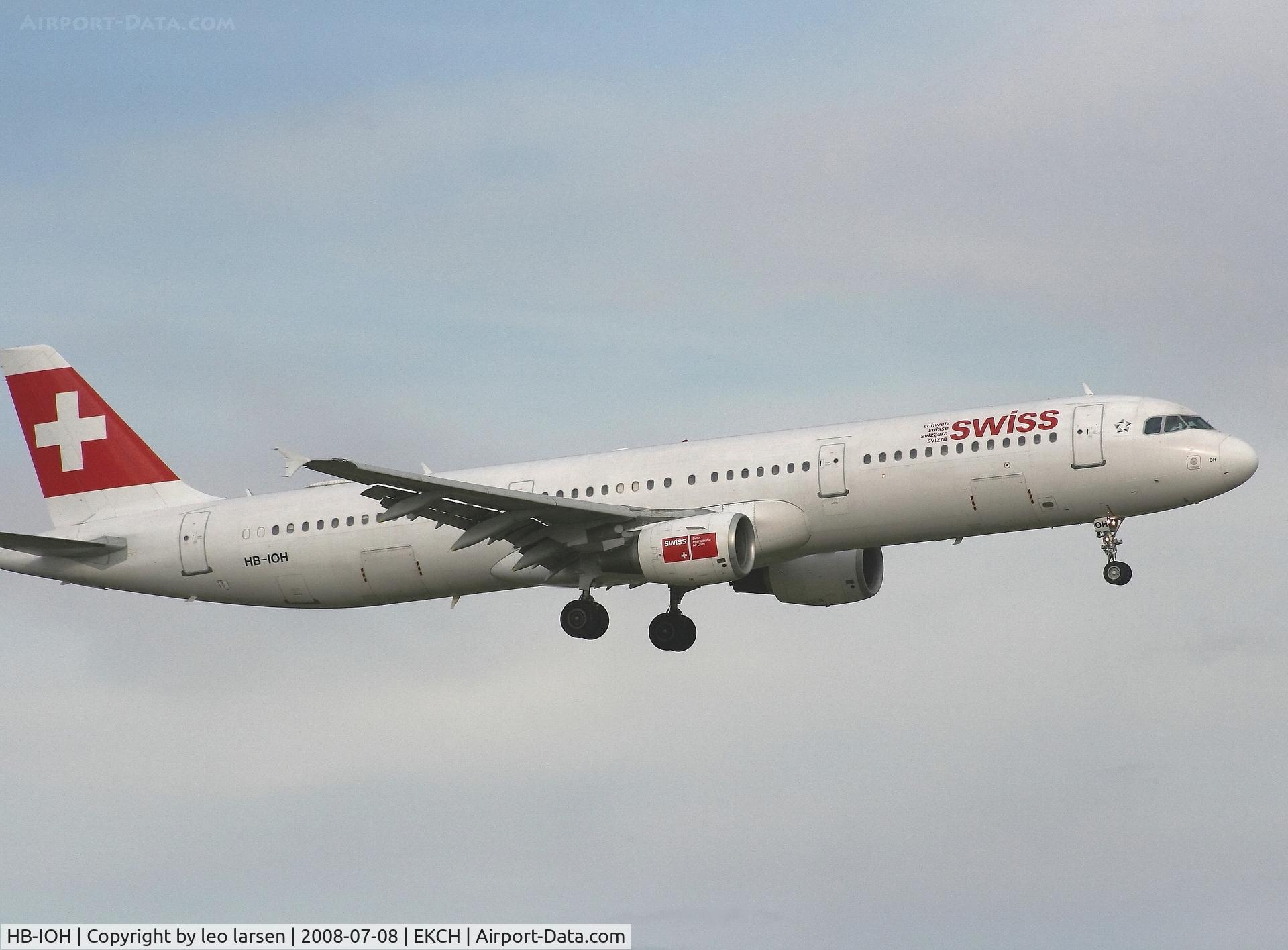 HB-IOH, 1997 Airbus A321-111 C/N 664, Copenhagen 8.7.2008