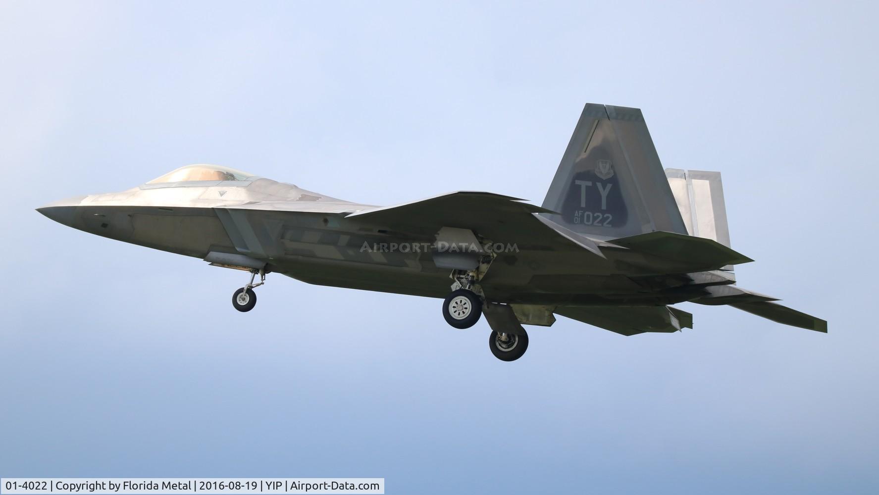 01-4022, 2001 Lockheed Martin F-22A Raptor C/N 645-4022, Raptor