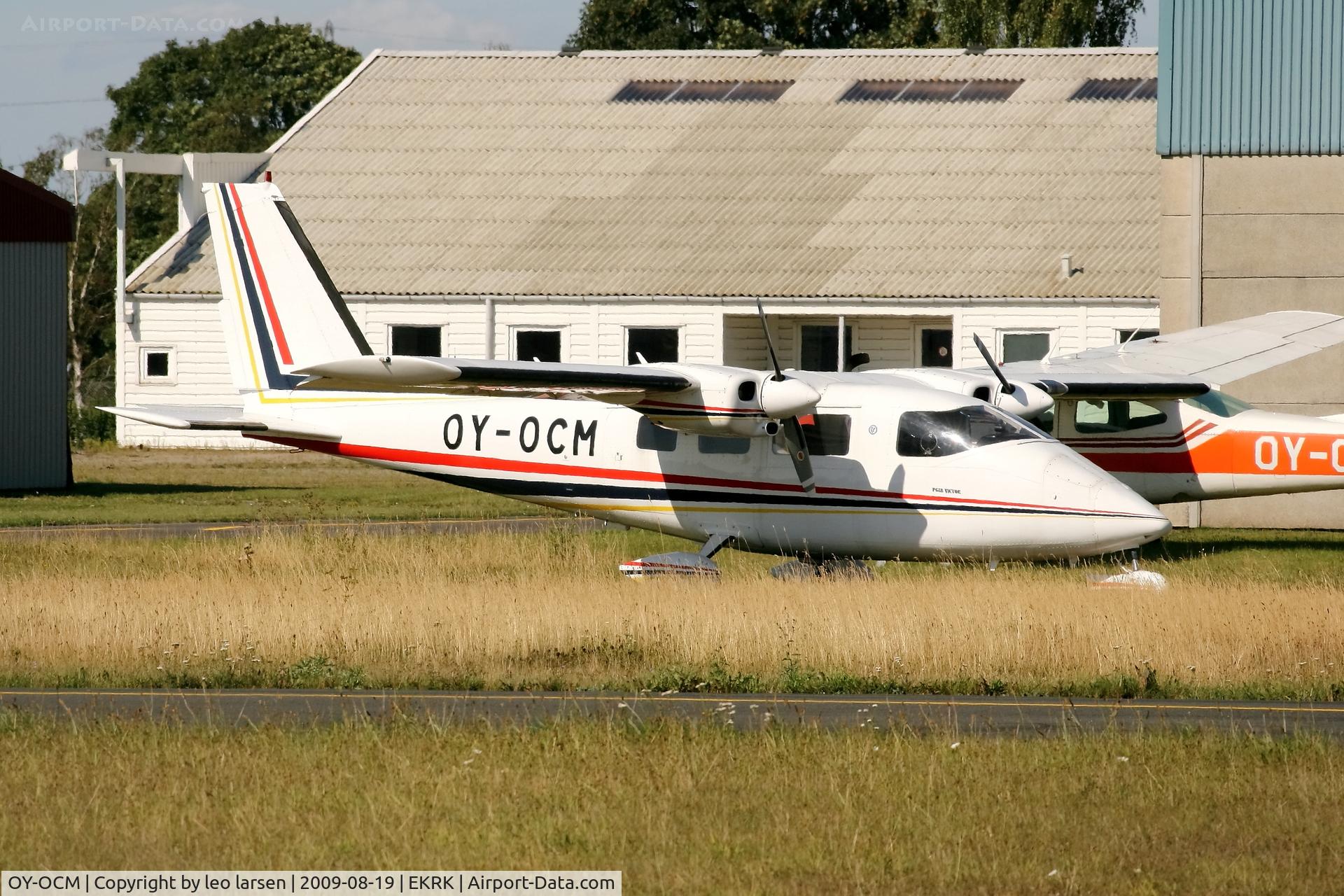 OY-OCM, 1979 Partenavia P-68B C/N 180, Roskilde 19.8.2009