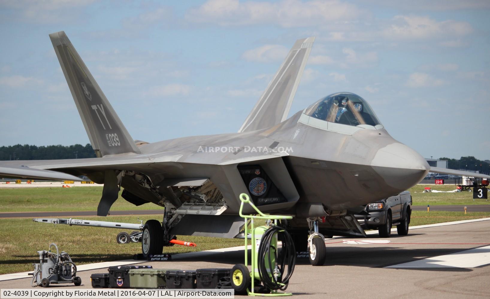 02-4039, 2002 Lockheed Martin F/A-22A Raptor C/N 4039, Raptor