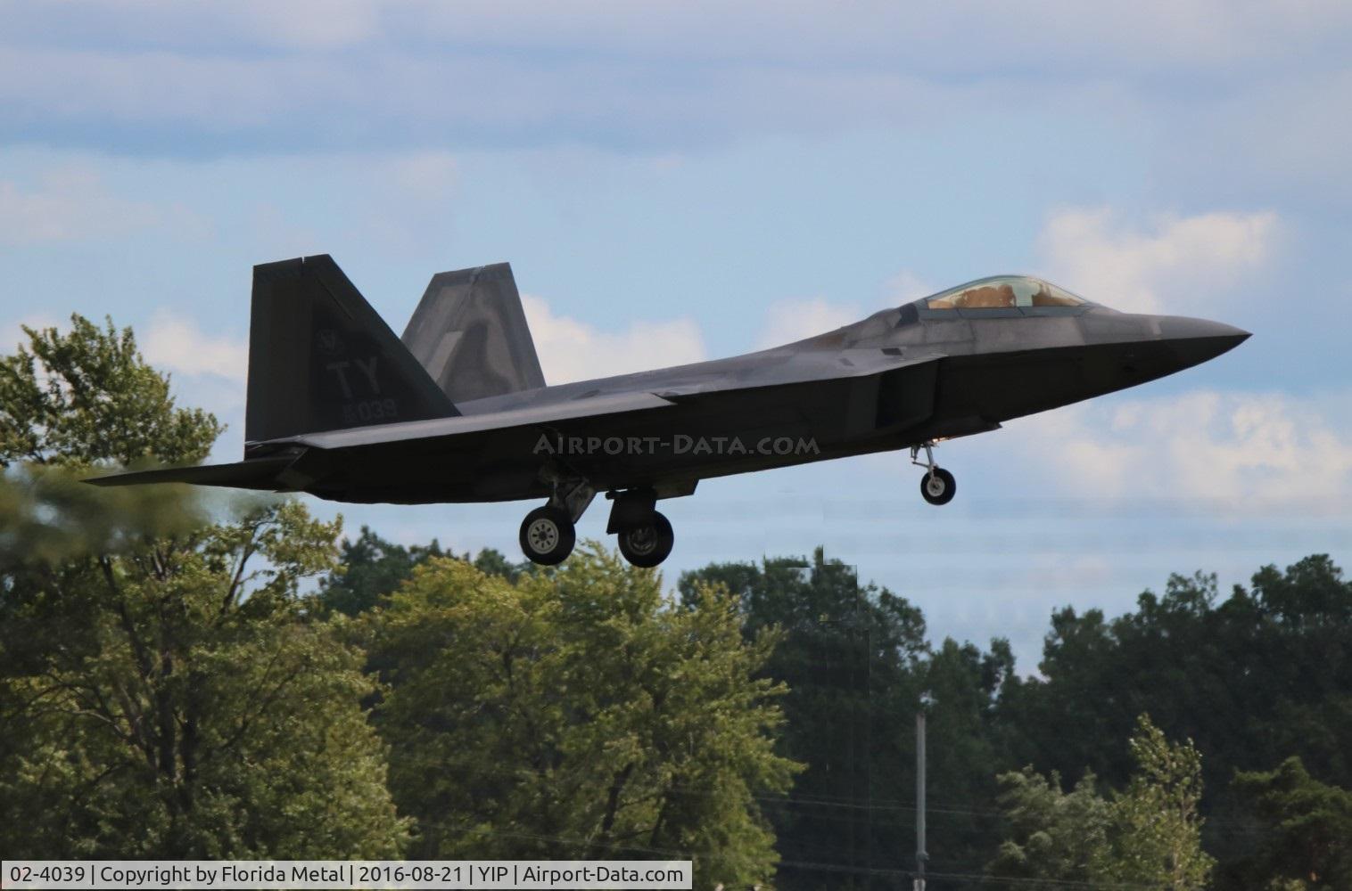 02-4039, 2002 Lockheed Martin F/A-22A Raptor C/N 4039, Raptor