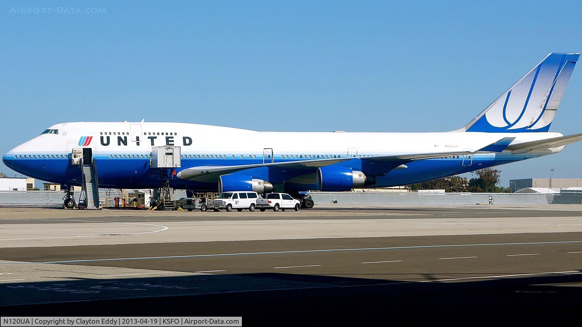N120UA, 1999 Boeing 747-422 C/N 29166, SFO 2013