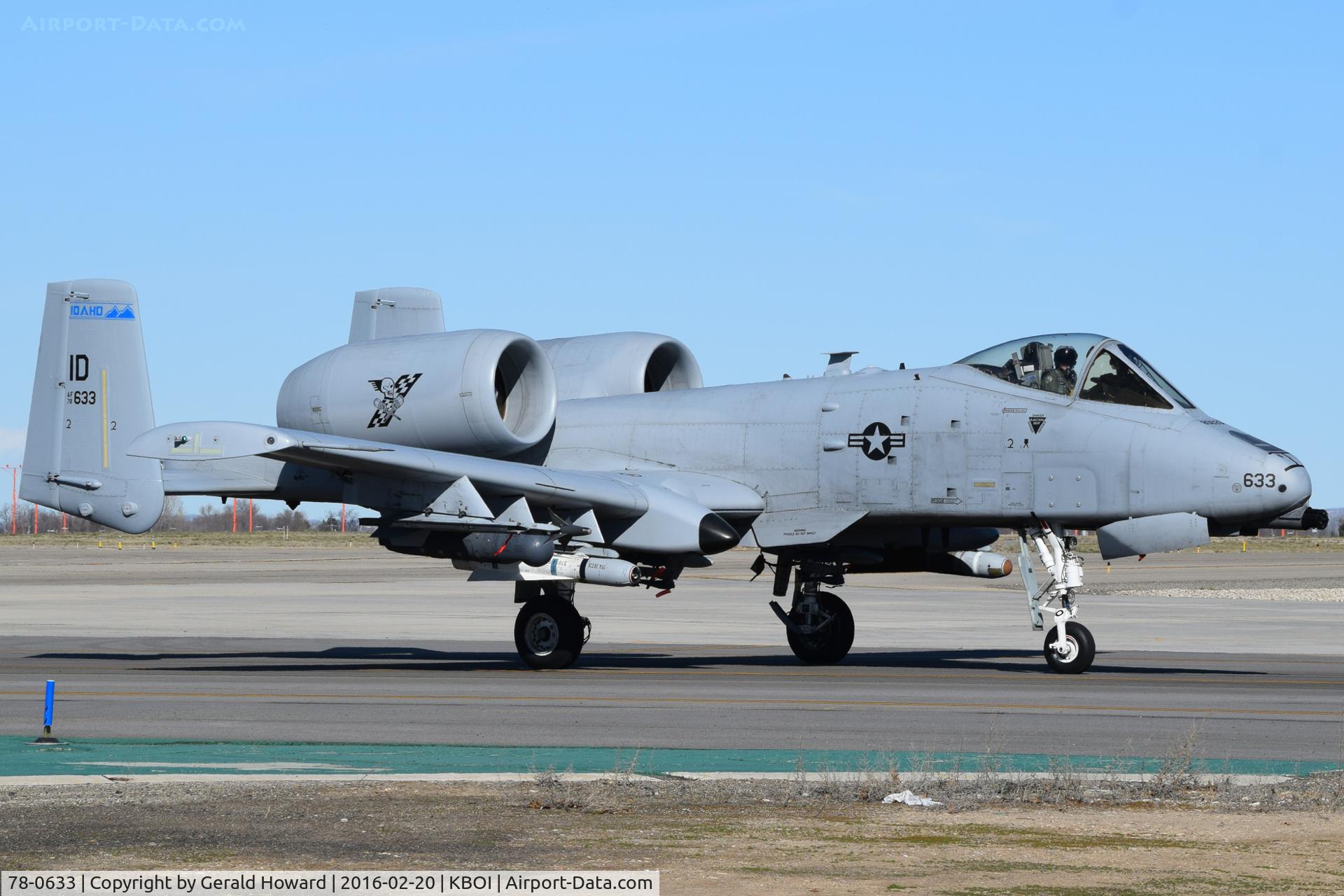 78-0633, 1978 Fairchild Republic A-10C Thunderbolt II C/N A10-0253, Taxi on Foxtrot to ANG ramp.
