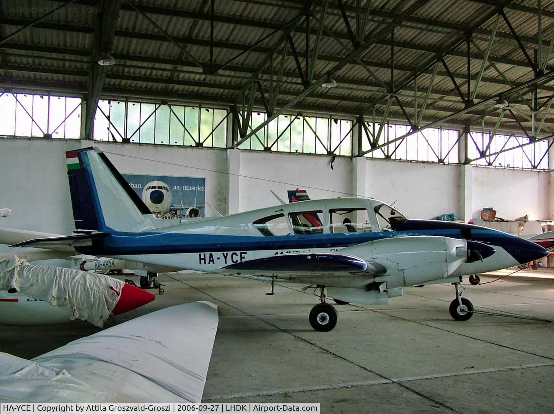 HA-YCE, Piper PA-23-250 Aztec C/N 27-7405341, Dunakeszi Airport, Hungary