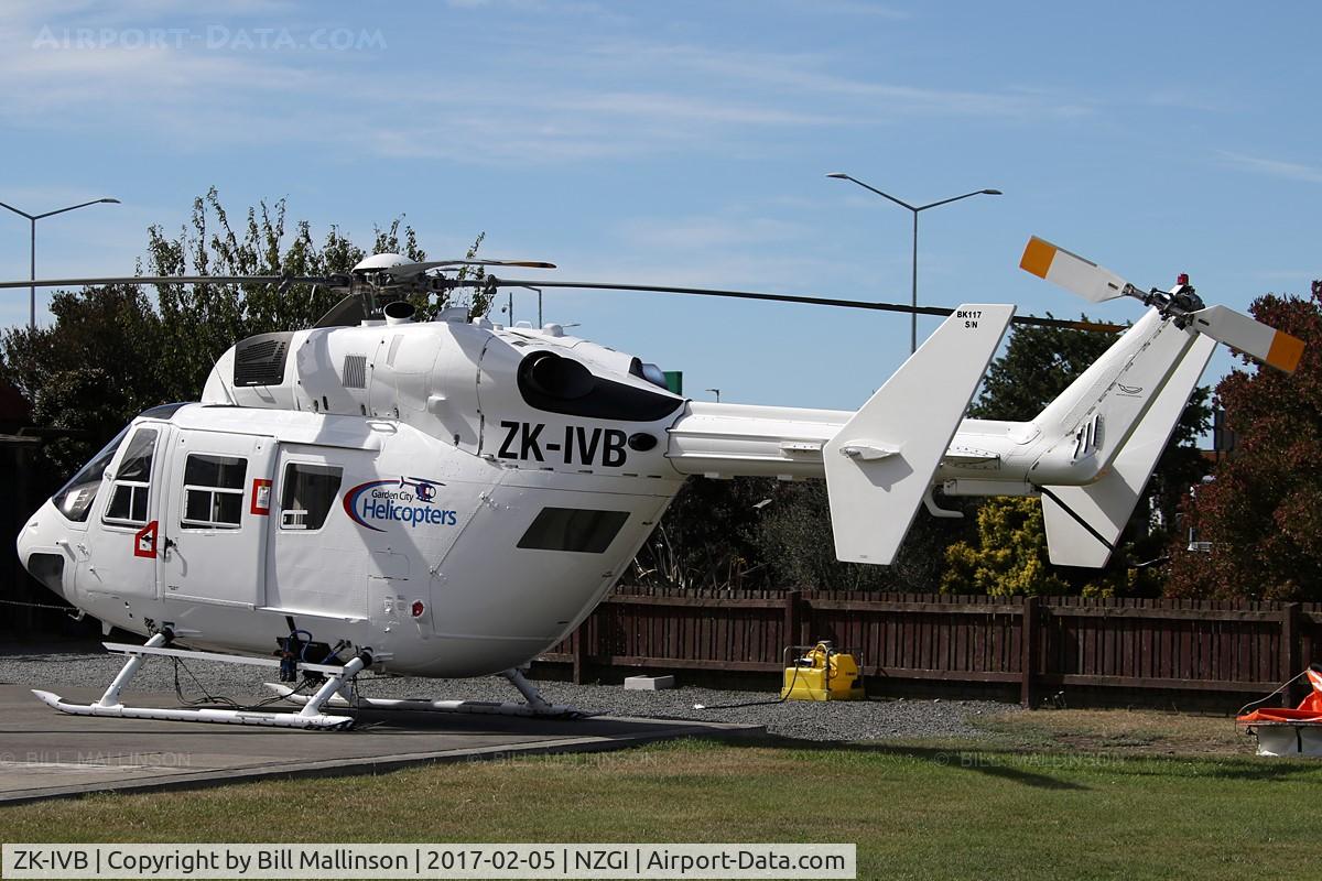 ZK-IVB, Eurocopter-Kawasaki BK-117A-4 C/N 7061, parked up