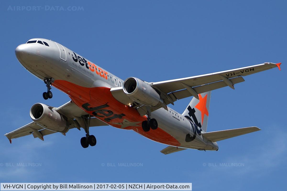 VH-VGN, 2010 Airbus A320-232 C/N 4434, JQ233 from AKL