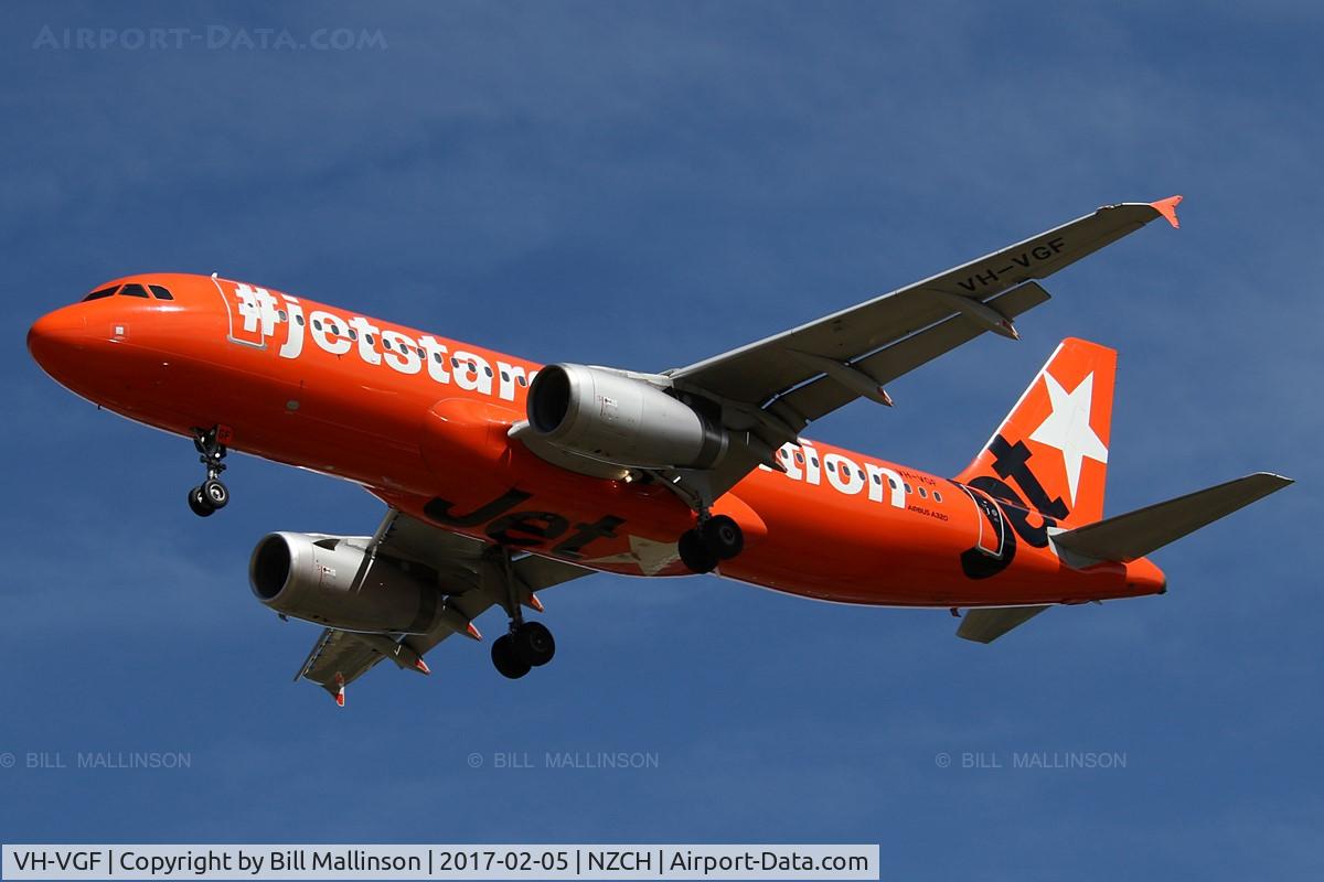 VH-VGF, 2010 Airbus A320-214 C/N 4497, JQ235 from AKL