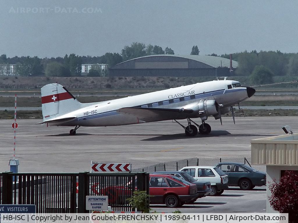 HB-ISC, 1943 Douglas DC-3C-S1C3G (C-47A) C/N 9995, Classic Air (Swissair c/s historic flights for the public, canx 11/10/10)