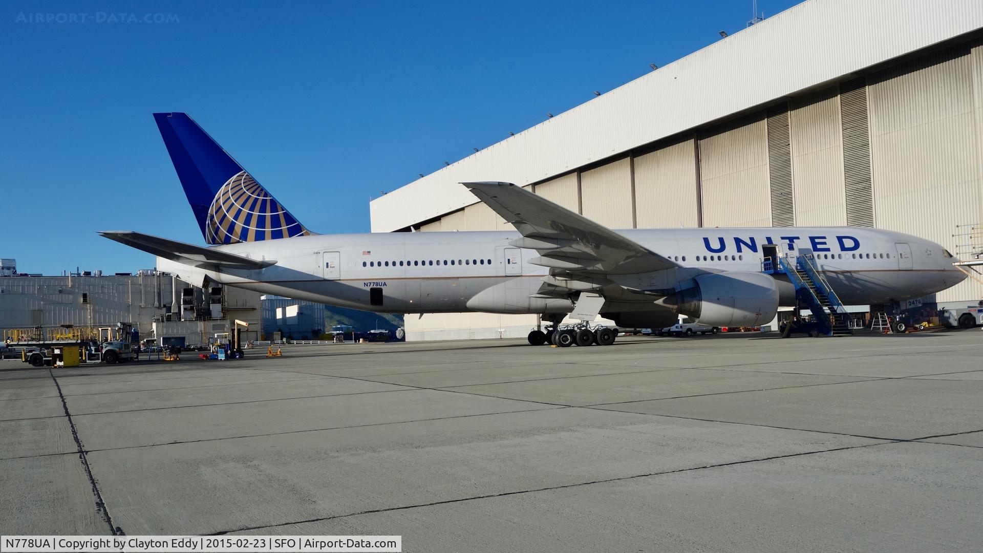 N778UA, 1996 Boeing 777-222 C/N 26940, SFO 2015