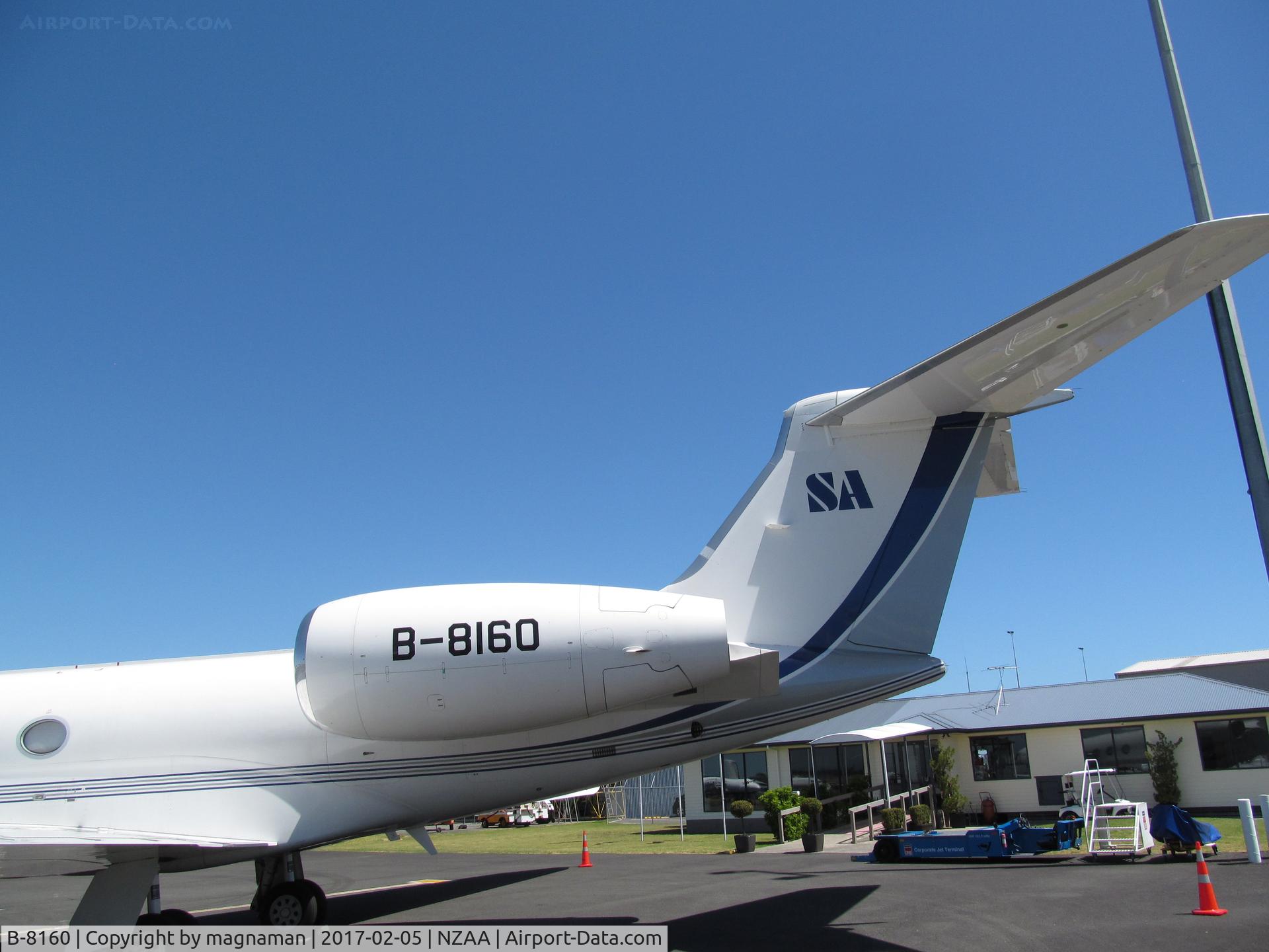 B-8160, Gulfstream Aerospace GV-SP (G550) C/N 5358, last seen at luton last summer!