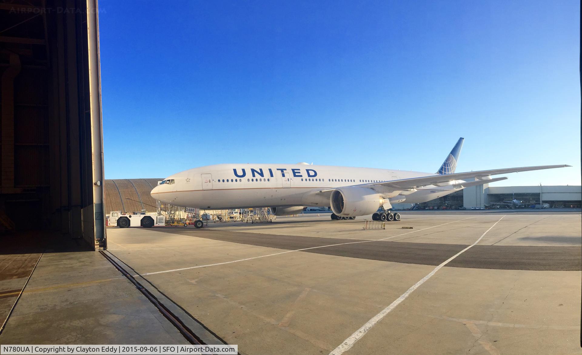 N780UA, 1996 Boeing 777-222 C/N 26944, SFO 2015