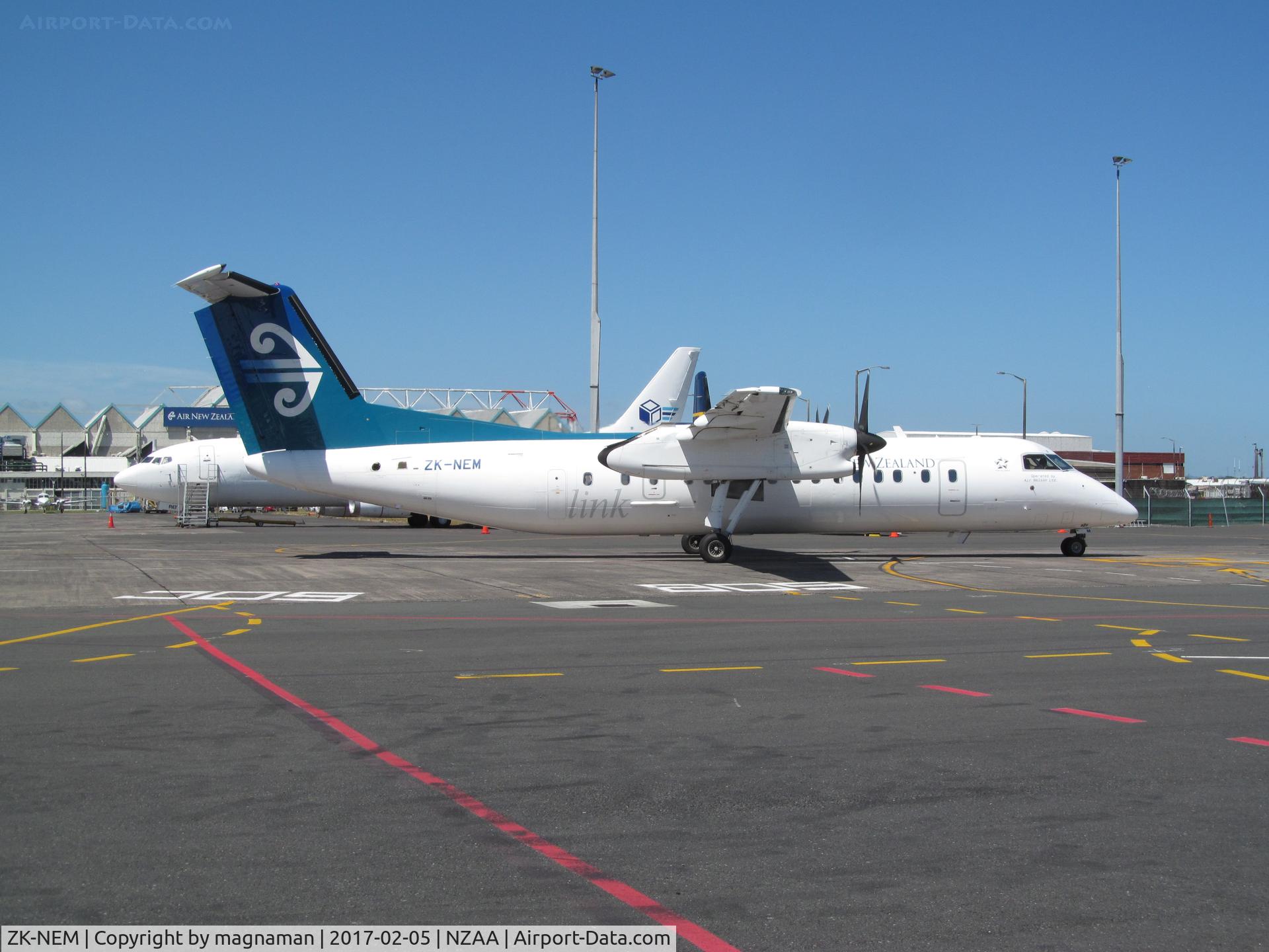 ZK-NEM, 2006 De Havilland Canada DHC-8-311 Dash 8 C/N 630, pushback completed