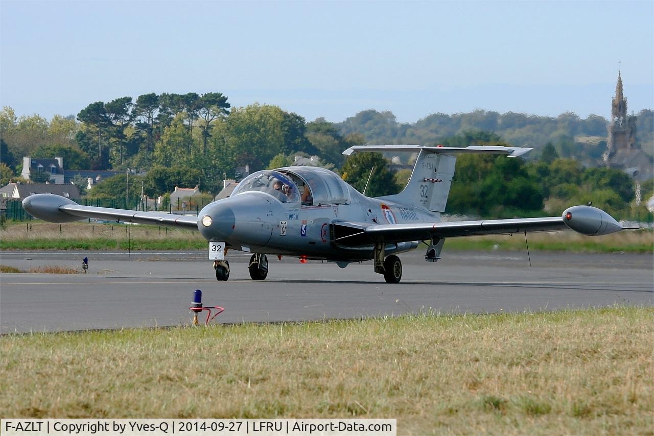 F-AZLT, 1958 Morane-Saulnier MS.760 Paris I C/N 32, Morane-Saulnier MS-760A, Taxiing, Morlaix-Ploujean airport (LFRU-MXN) air show in september 2014