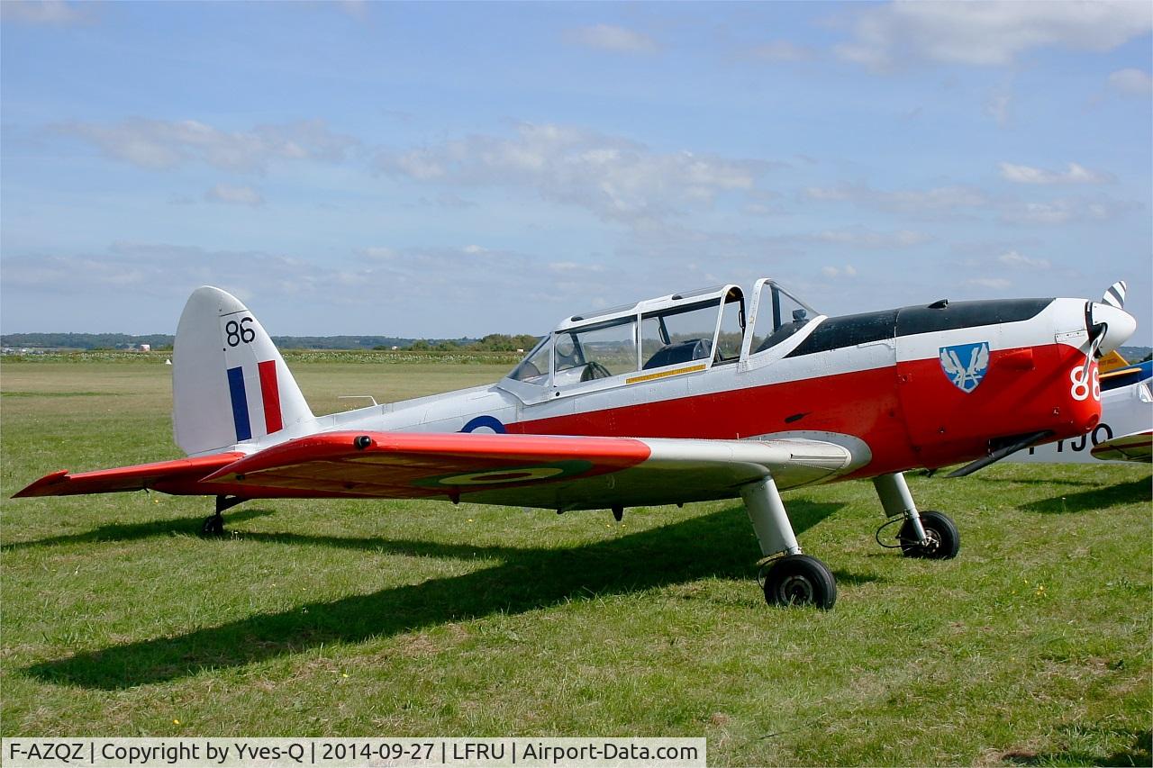 F-AZQZ, 1953 De Havilland DHC-1 Chipmunk T.10 C/N C1/0916, De Havilland DHC-1 Chipmunk T.10, Static display, Morlaix-Ploujean airport (LFRU-MXN) air show 2014