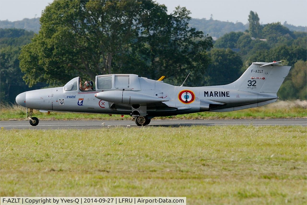 F-AZLT, 1958 Morane-Saulnier MS.760 Paris I C/N 32, Morane-Saulnier MS-760A, Taxiing, Morlaix-Ploujean airport (LFRU-MXN) air show in september 2014