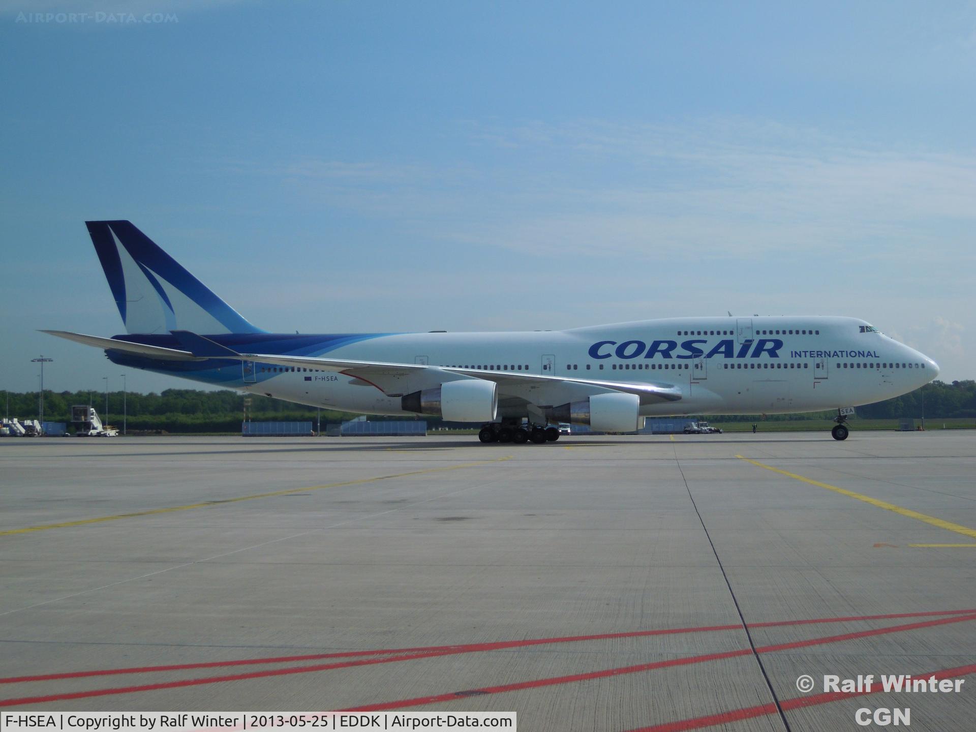 F-HSEA, 1992 Boeing 747-422 C/N 26877, Boeing 747-422 - CRL  SS  Corsair - F-HSEA - 25.05.2013 - CGN