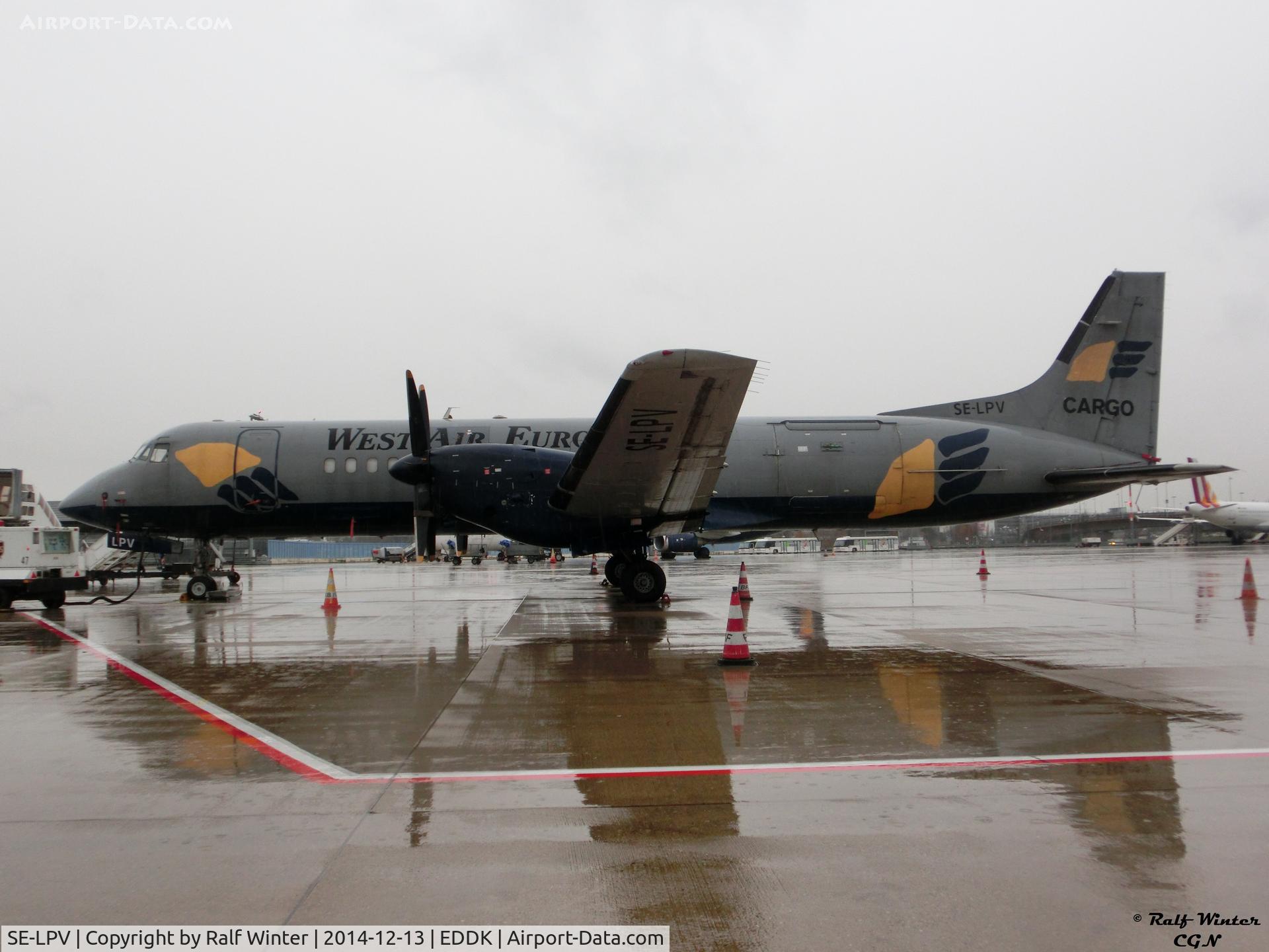SE-LPV, 1991 British Aerospace ATP C/N 2041, British Aerospace BAe ATP-F-LFD - West Air Sweden - SE-LPV - 13.12.2014 - CGN