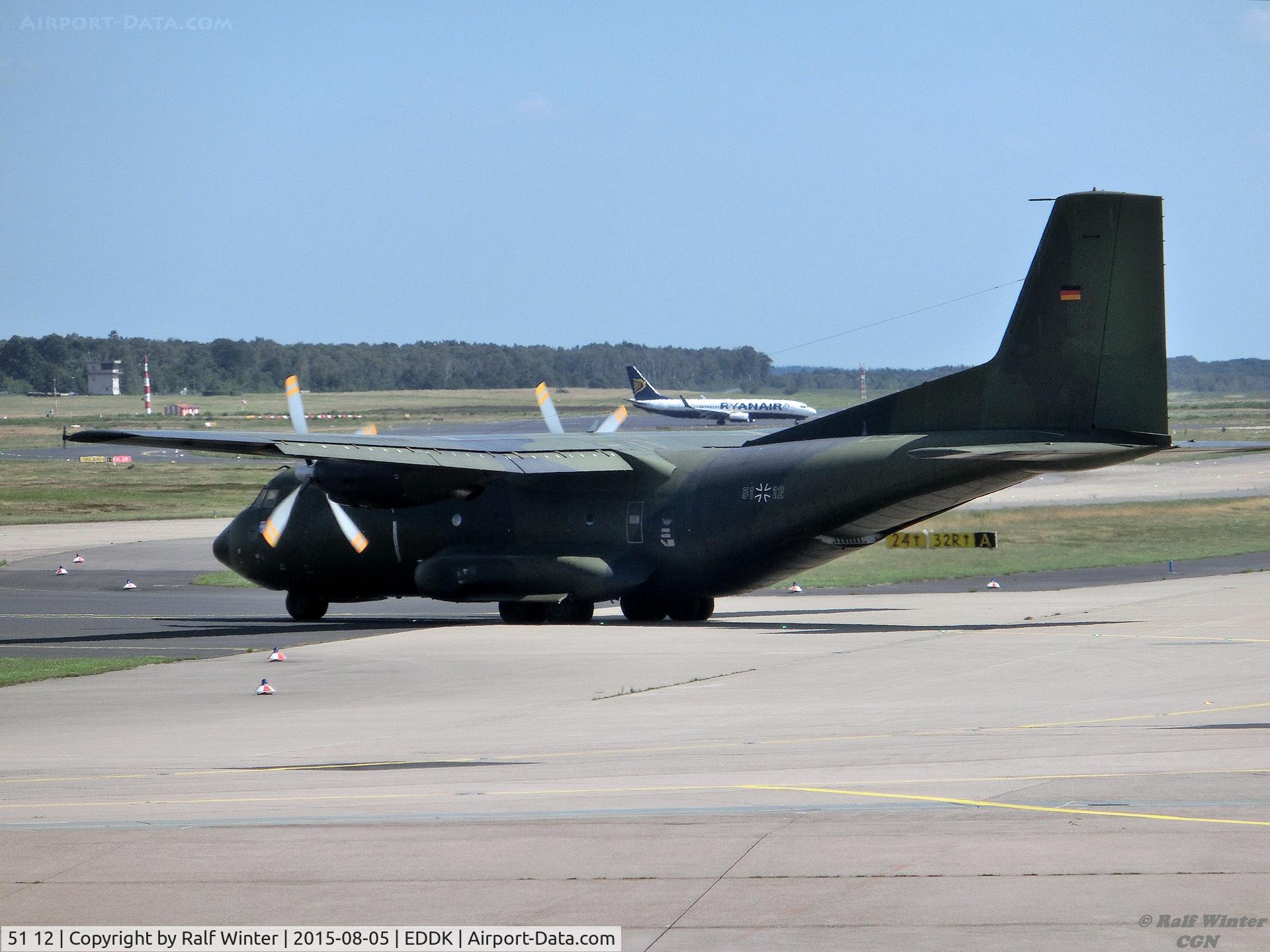 51 12, Transall C-160D C/N D149, Transall C-160D - GAF German Air Force - 51+12 - 05.08.2015 - CGN